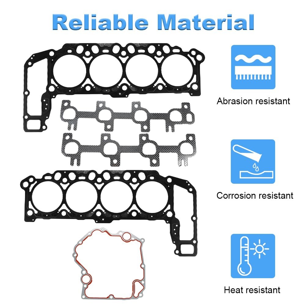 Cylinder Head Gasket Set with Bolts Compatible with Dodge Dakota Durango Ram