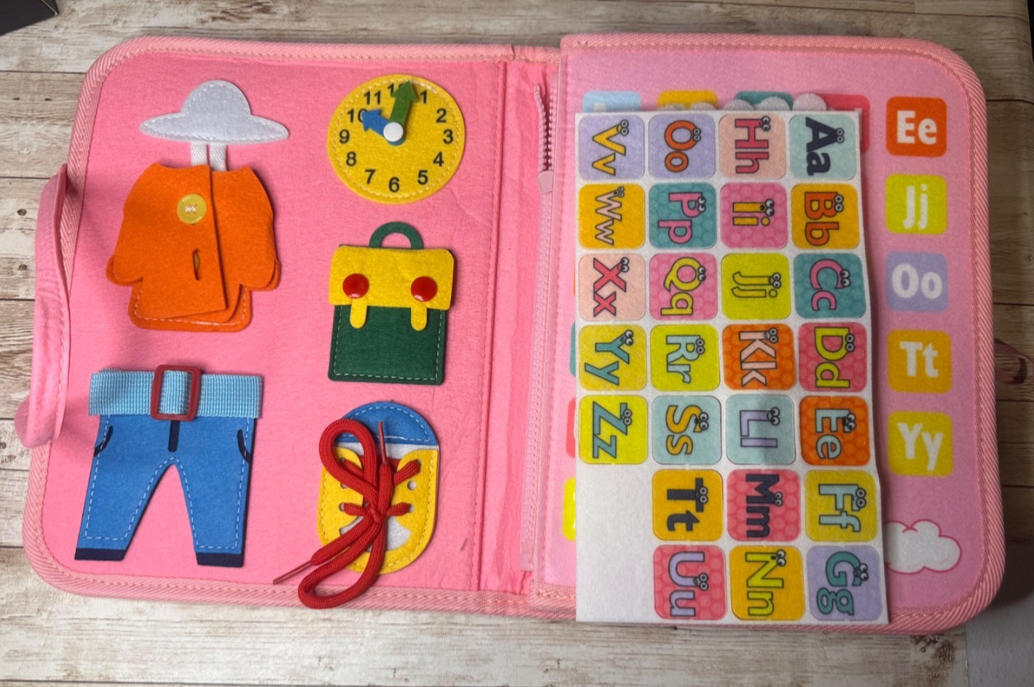 Dinosaur Educational Interactive Felt Book Toy for Kids