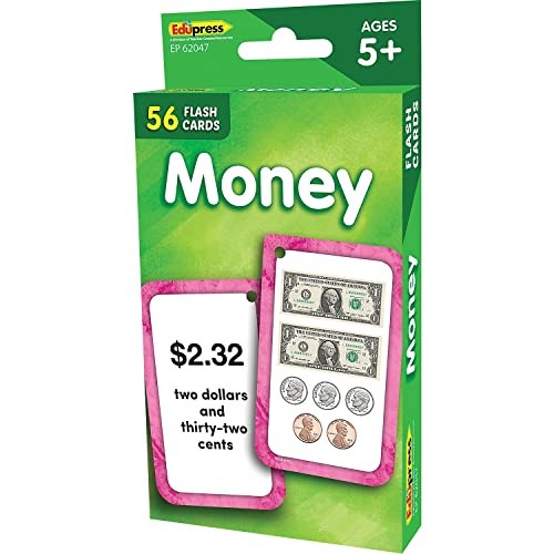 Teacher Created Resources Money Flash Cards – 56 Double-Sided Learning Cards