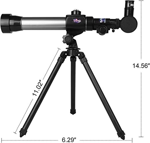 ​Science Telescope with Tripod 3 Eyepieces Portable For Kids Children& Beginners