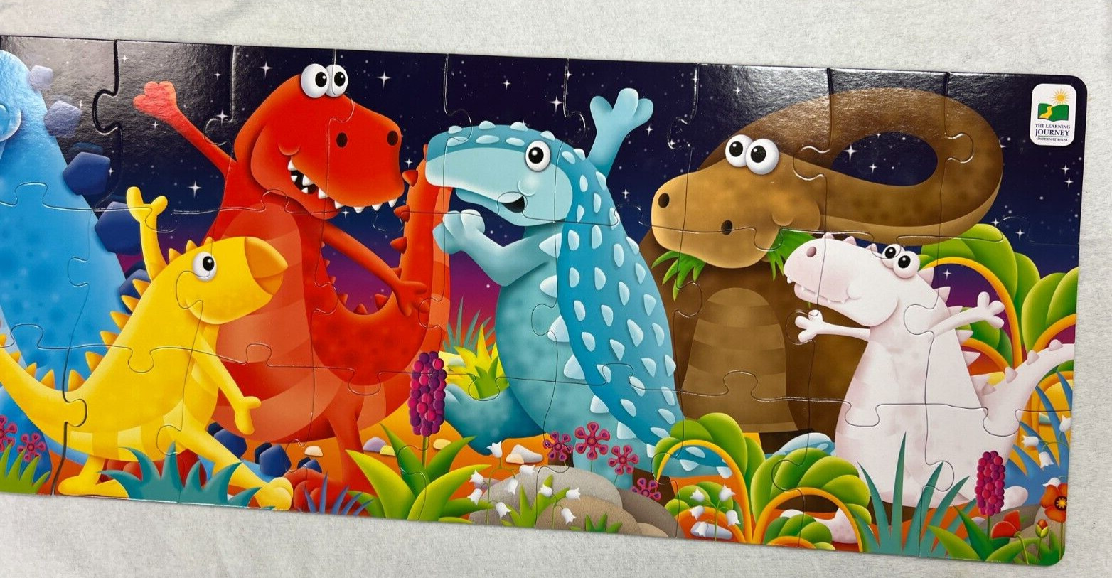 5 ft. 50 PC Dino Puzzle + 2 – 24 pc Wooden Puzzle by Melissa & Doug +