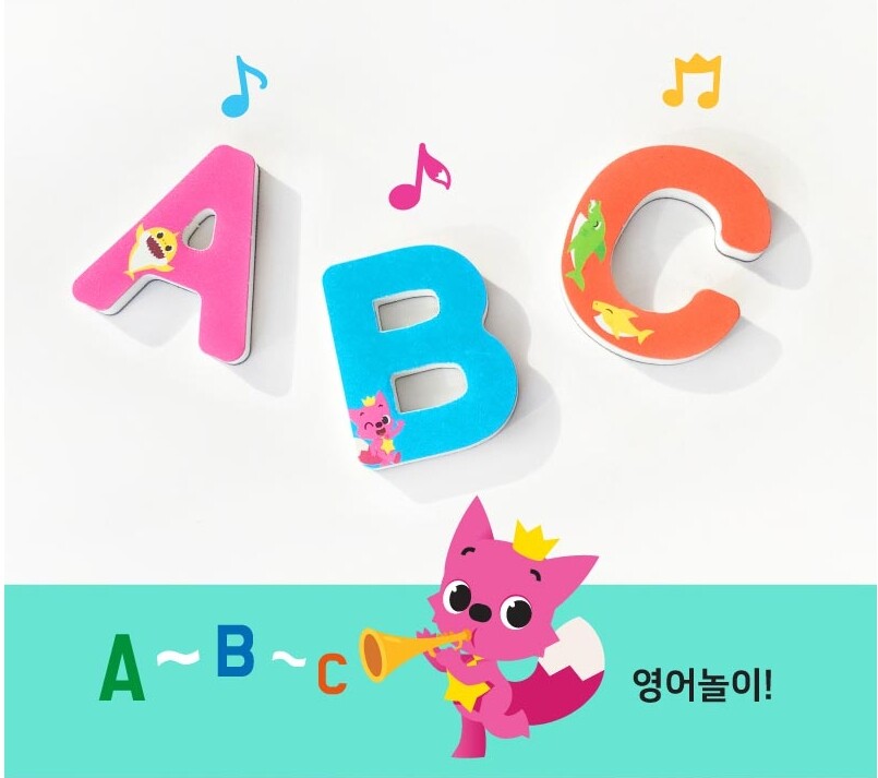 Express] Pinkfong Baby Shark Rubber Magnetic Play White Board Premium Set Korea