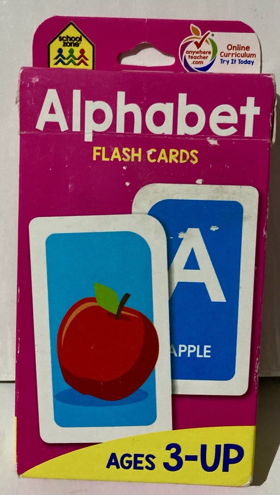 School Zone Alphabet Flash Cards Deck Home School Age 3+