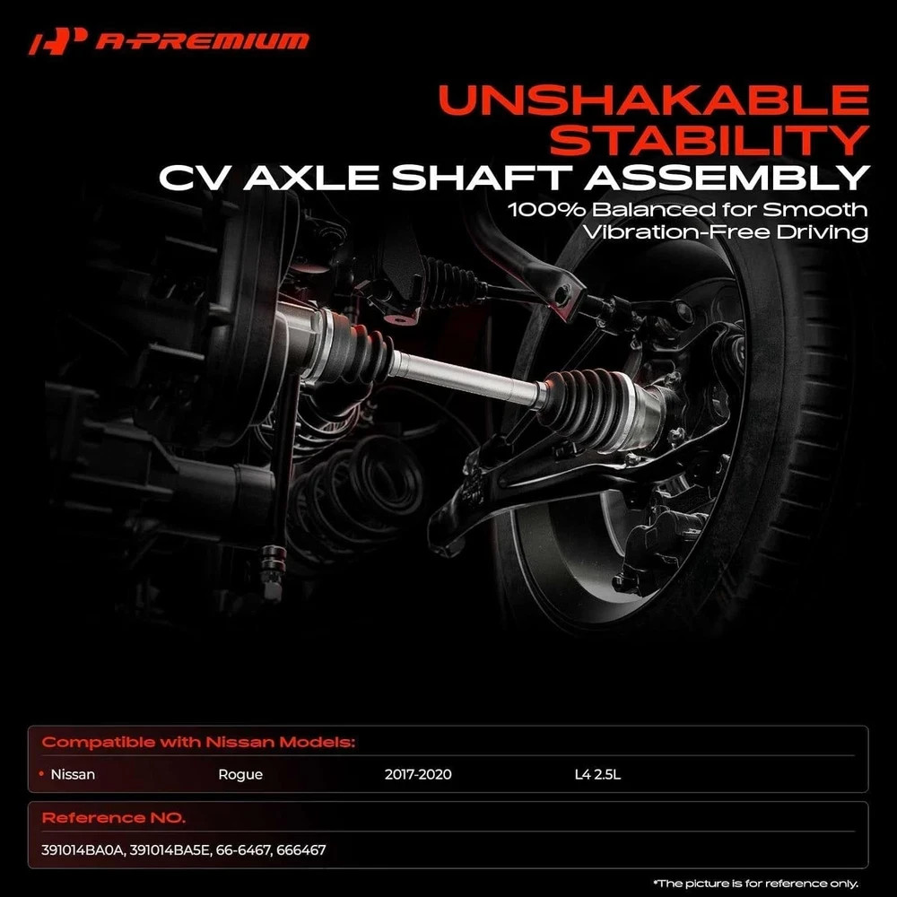 Front Left Driver Side CV Axle Shaft Assembly Compatible with Nissan Altima 7-12