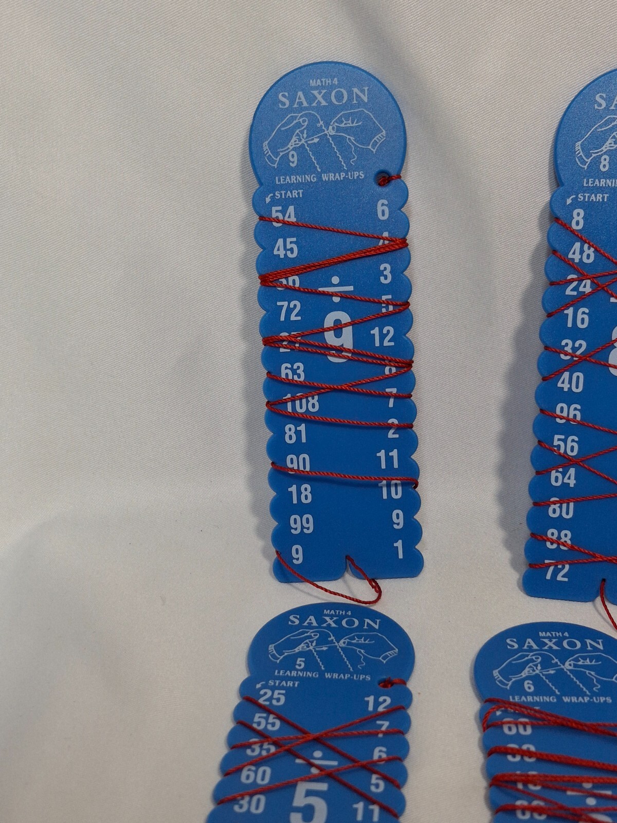 Saxon Math 4 Division Learning Wrap-Ups Keys, Blue, School Home, YOU CHOOSE