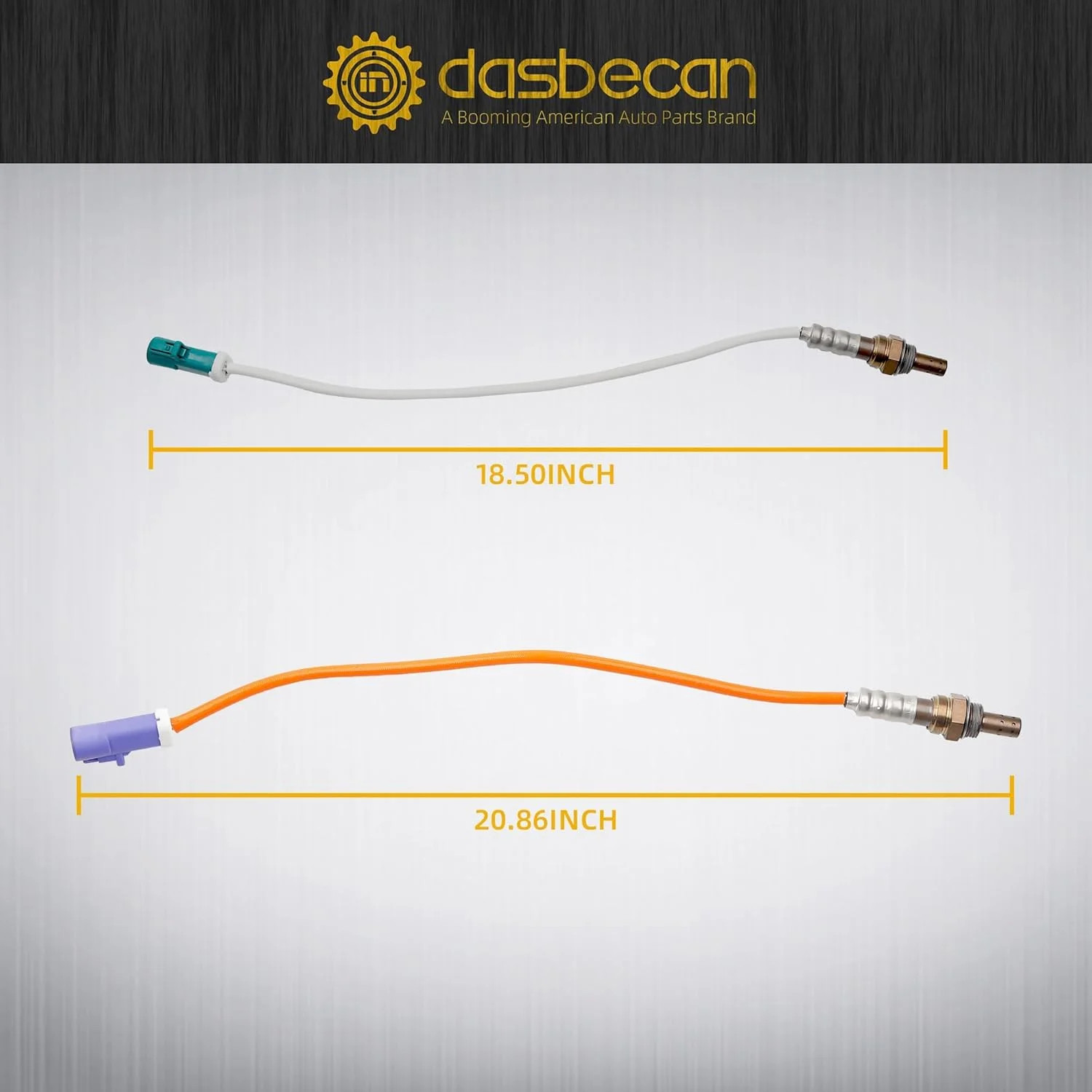 Dasbecan Oxygen O2 Sensor Set Upstream and Downstream Compatible with Ford Fiest