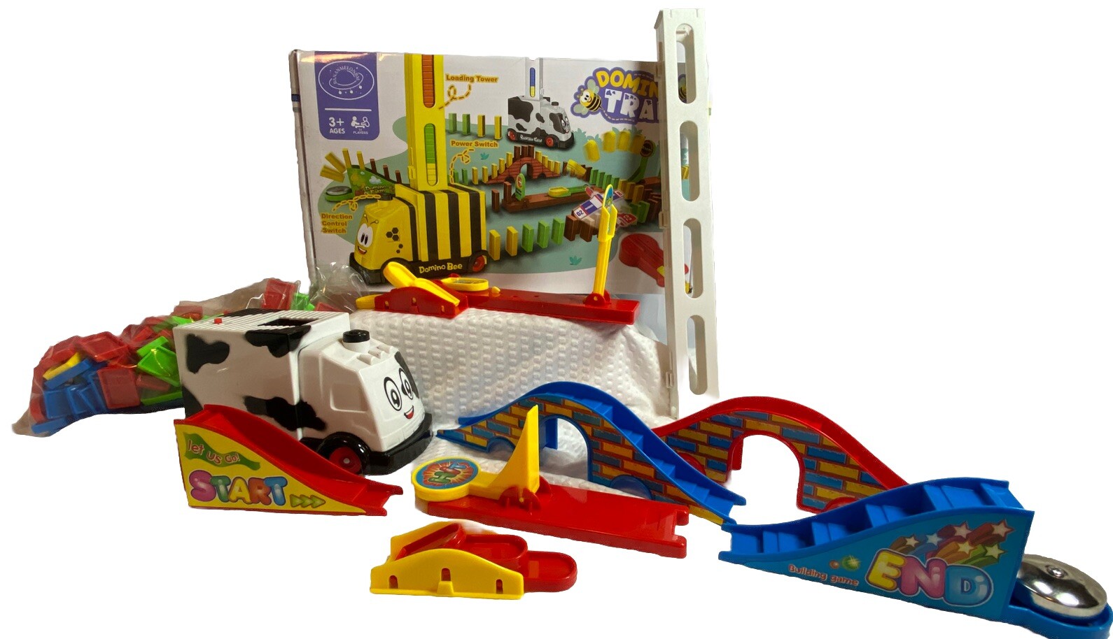 Domino Train Kids Automatic Electric Dominoes Train Educational Toys Girls Boys