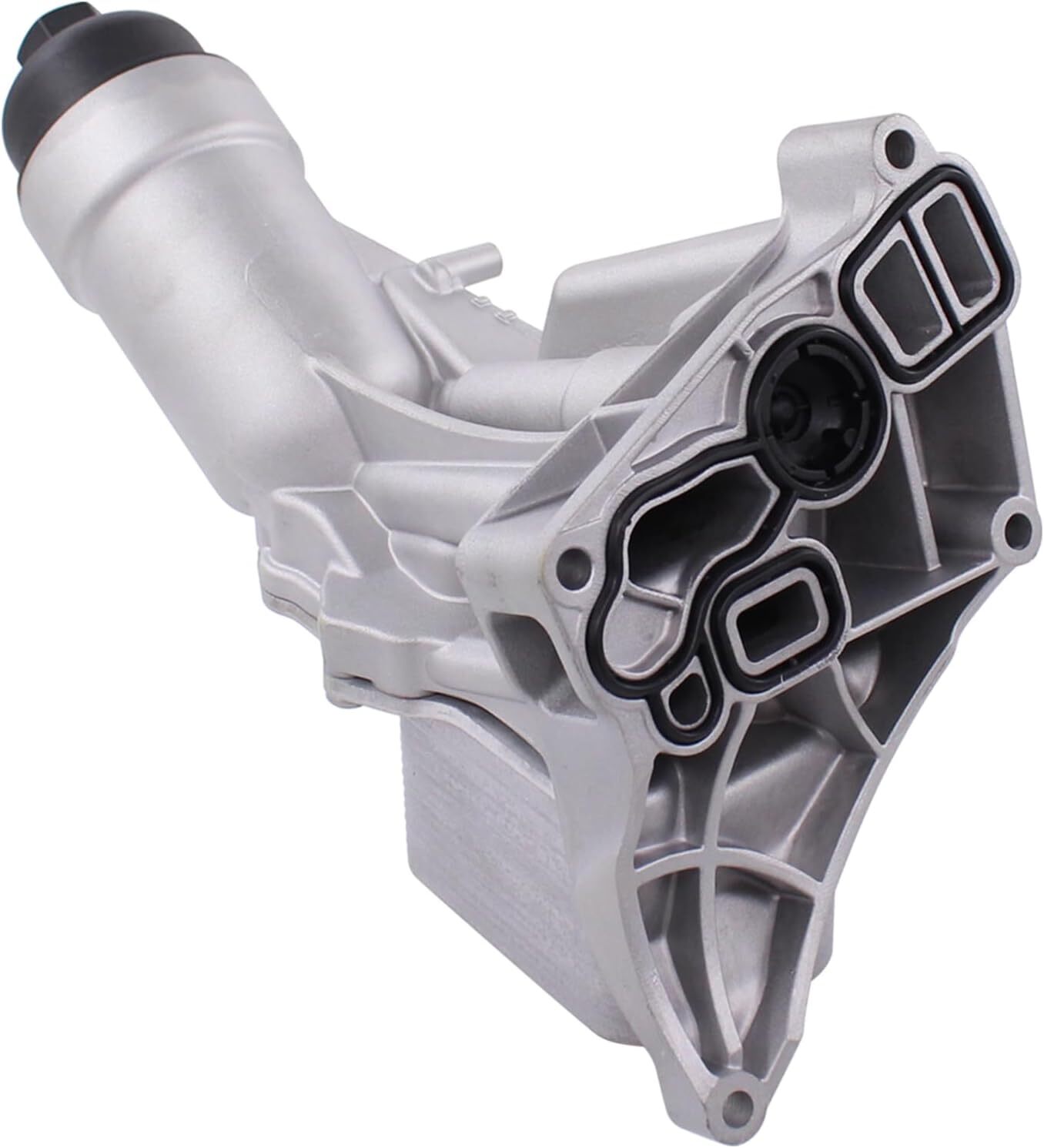 MOTOKU Upgraded Aluminum Engine Oil Cooler and Oil Filter Housing with Filter