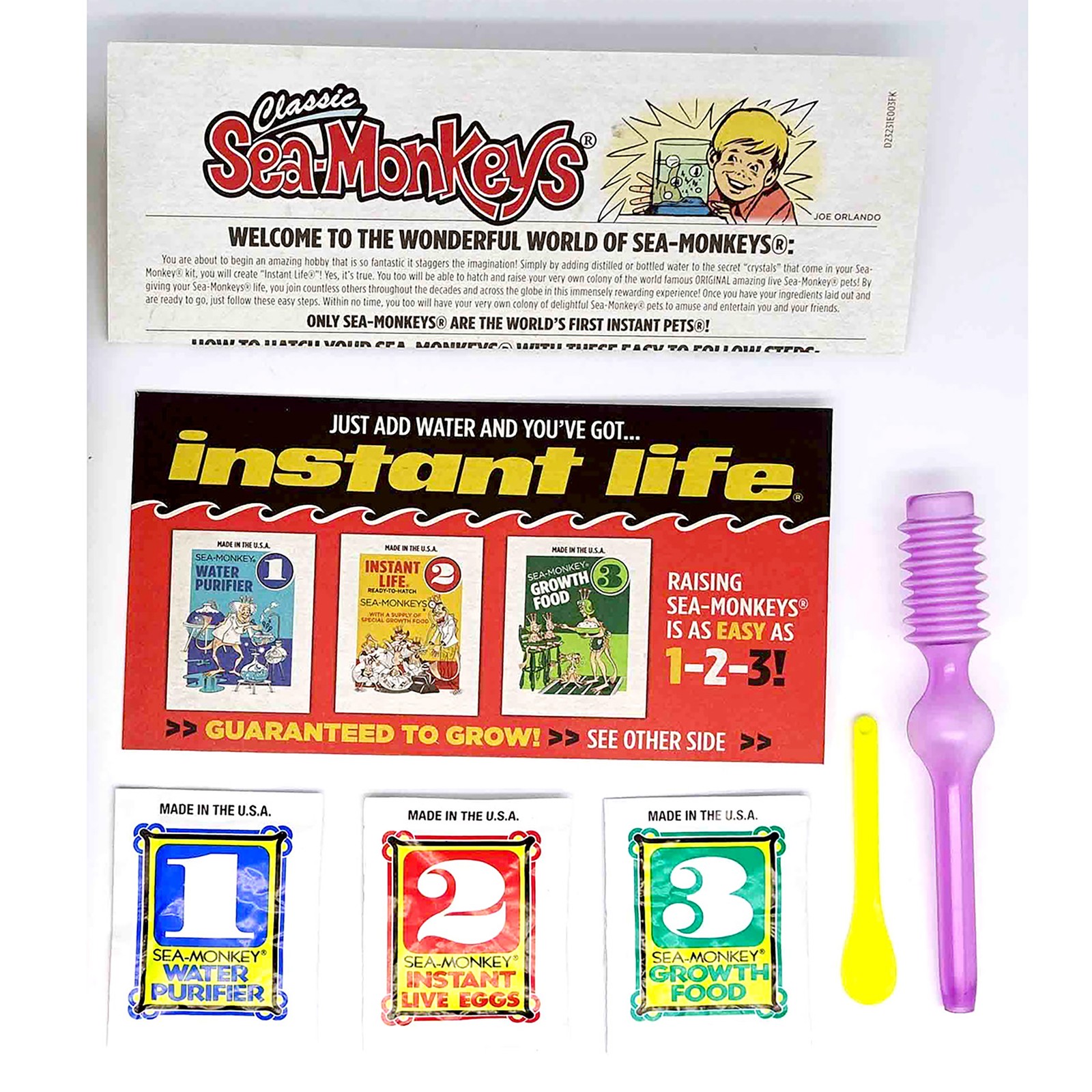 Sea-Monkeys Retro Life Kit Brine Shrimp Instant Pet Just Add Water Ages 6+