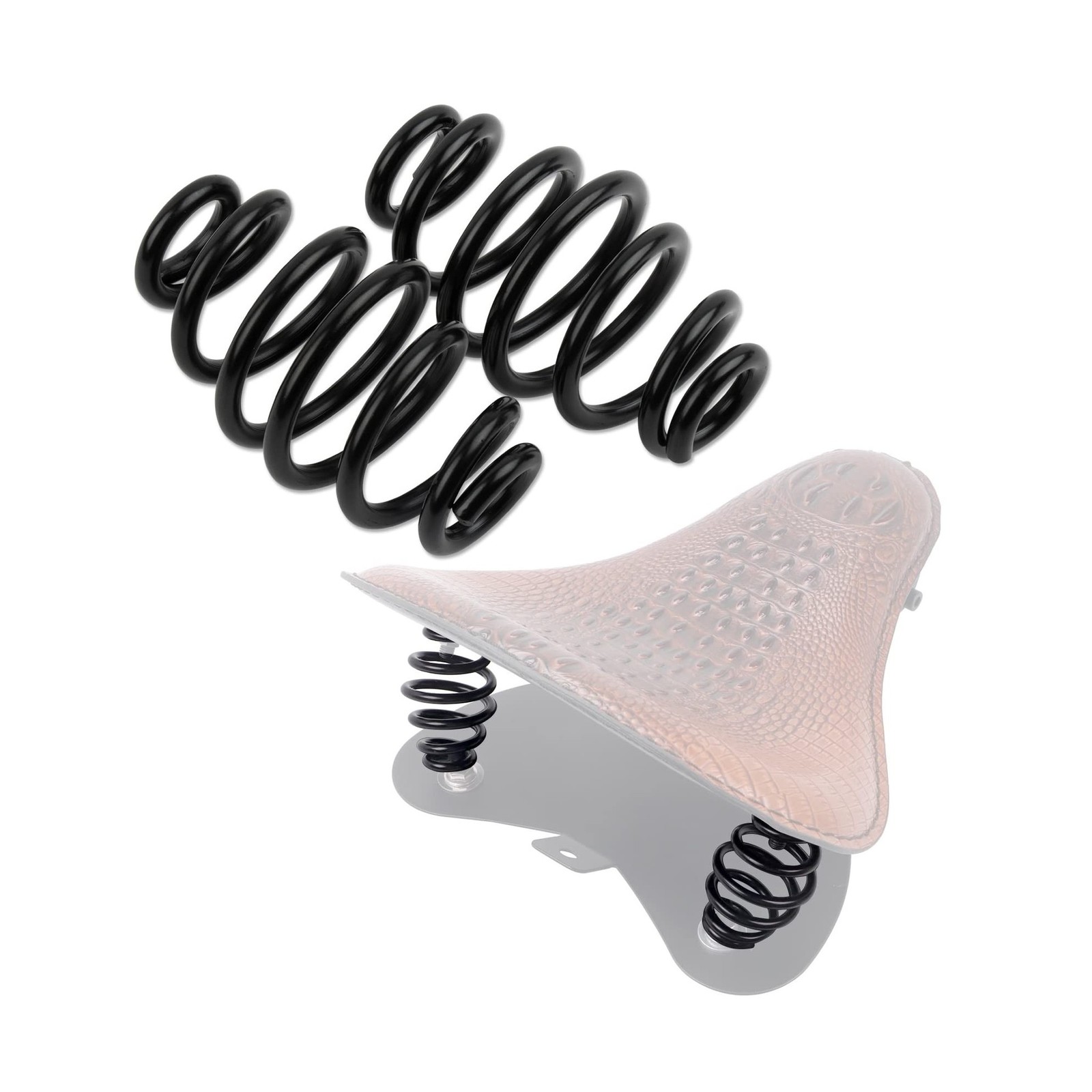 PSLER Motorcycle Coils Spiral Seat Spring Steel Solo Seat Barrel Spring Kit f…