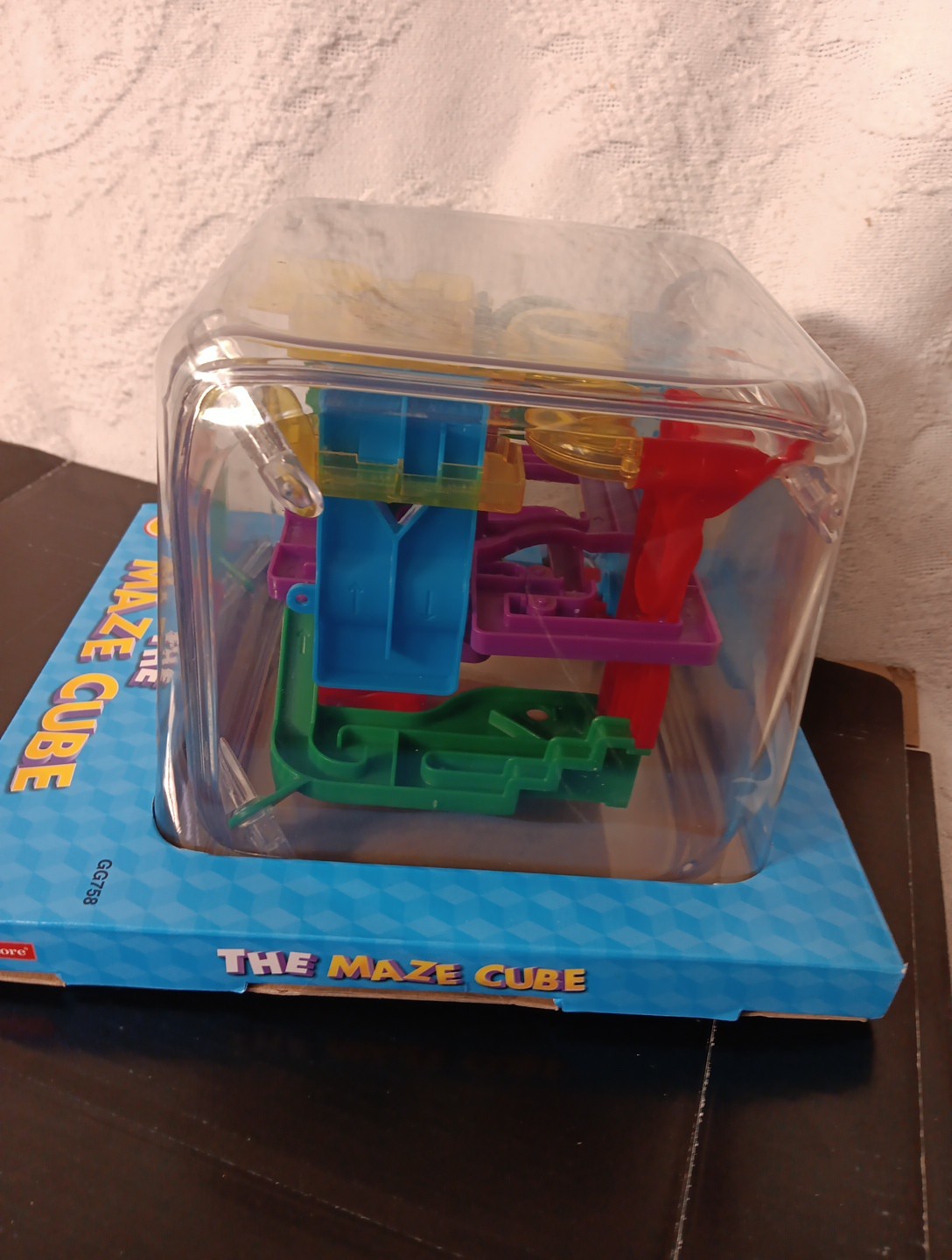 Lakeshore Learning 3D Maze Magic Cube Transparent Puzzle Rolling Ball Toys STEM
