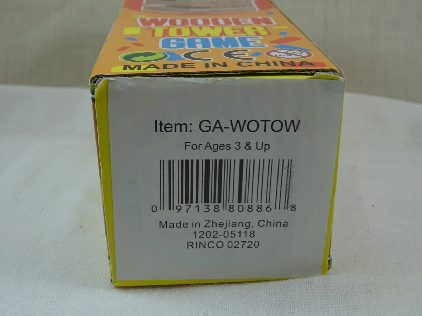Rinco Travel Mini Wooden Tower Game NEW
