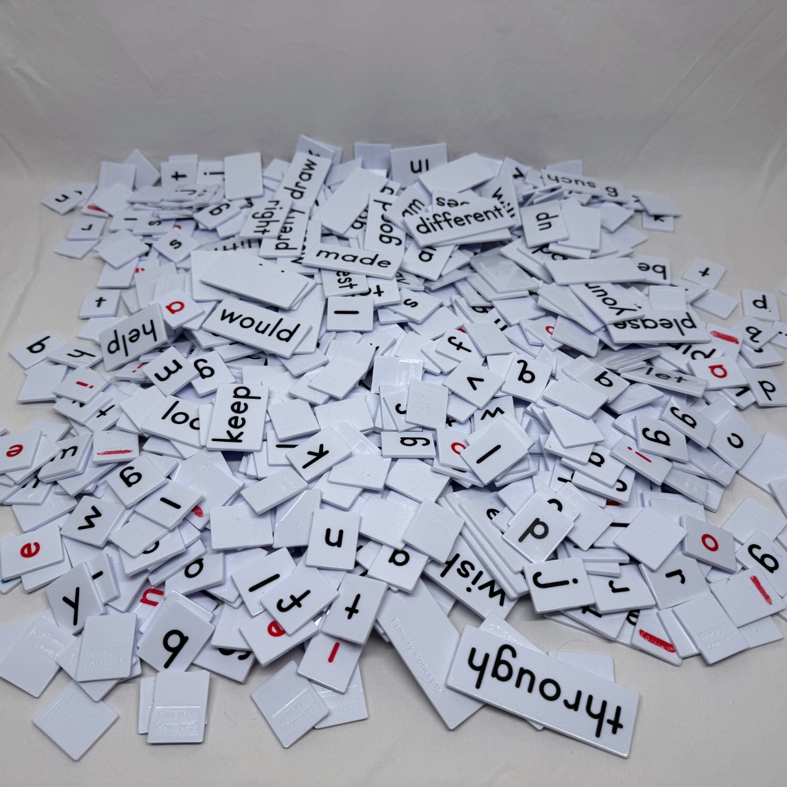 Primary Concepts Educational Alphabet & Word Tiles – 700 PLUS LOT