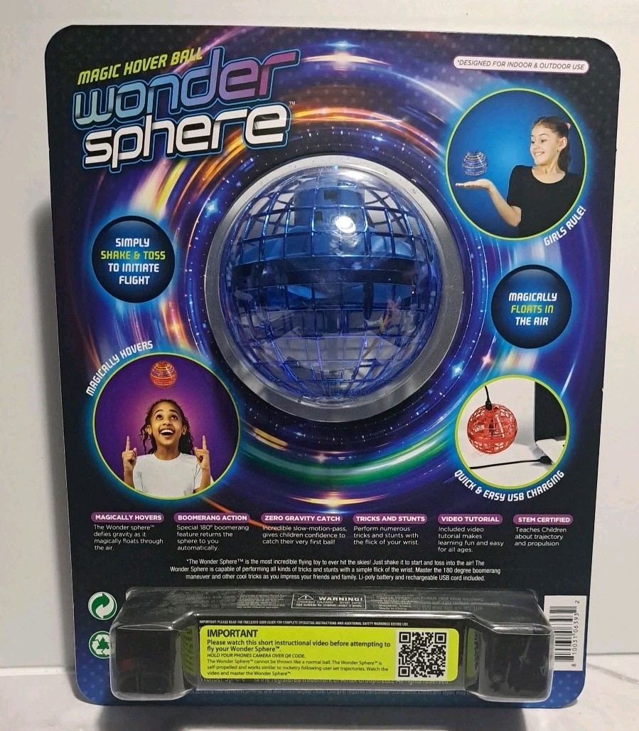 BRAND NEW Wonder Sphere Magic Hover Ball – SEALED