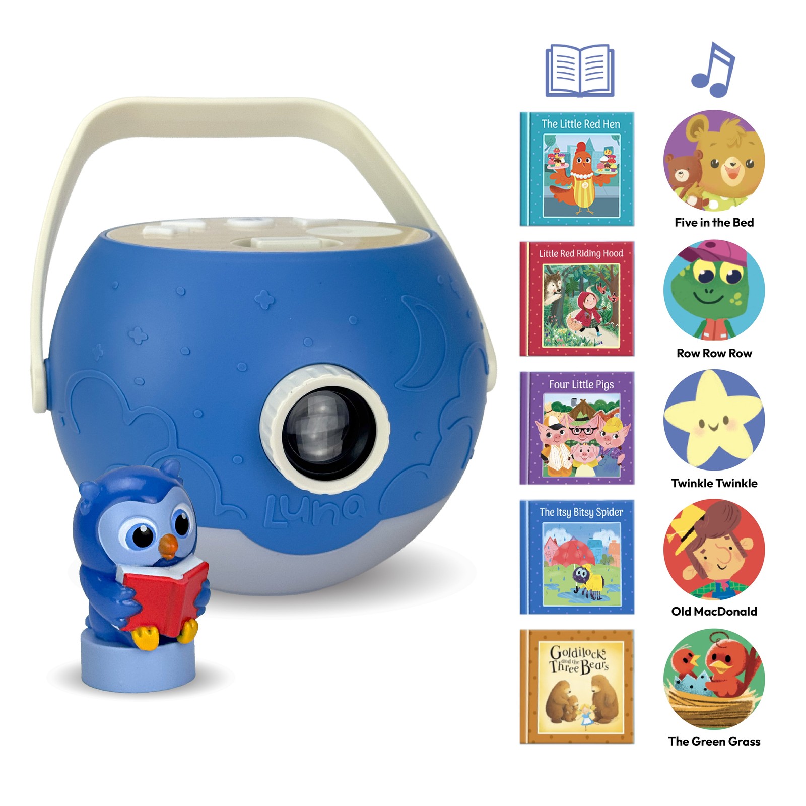 Projector Starter Set 5 Stories & 5 Songs, Toddler Toy Gift for Ages 3+