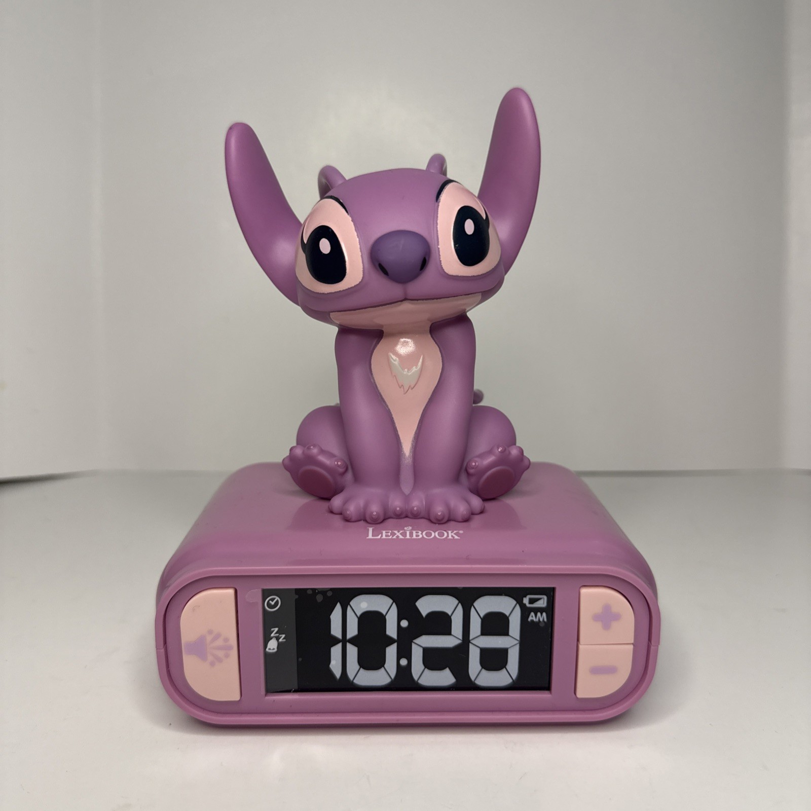 Lexibook Disney Stitch Angel Alarm Clock & Nightlight with Sounds NEW/OFB