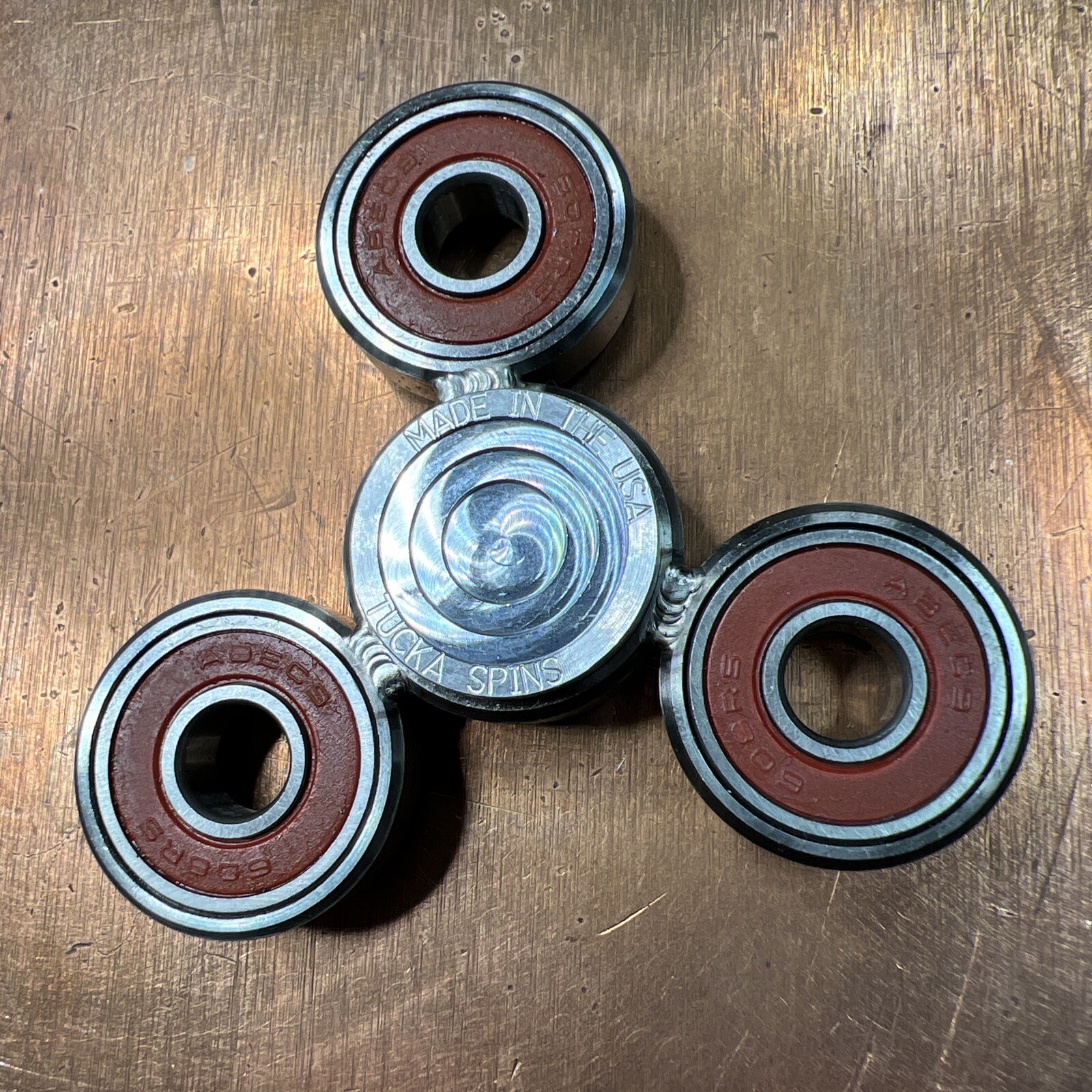 Tucka Spins Original Welded Stainless Steel Fidget Spinner 🇺🇸Made In USA🇺🇸