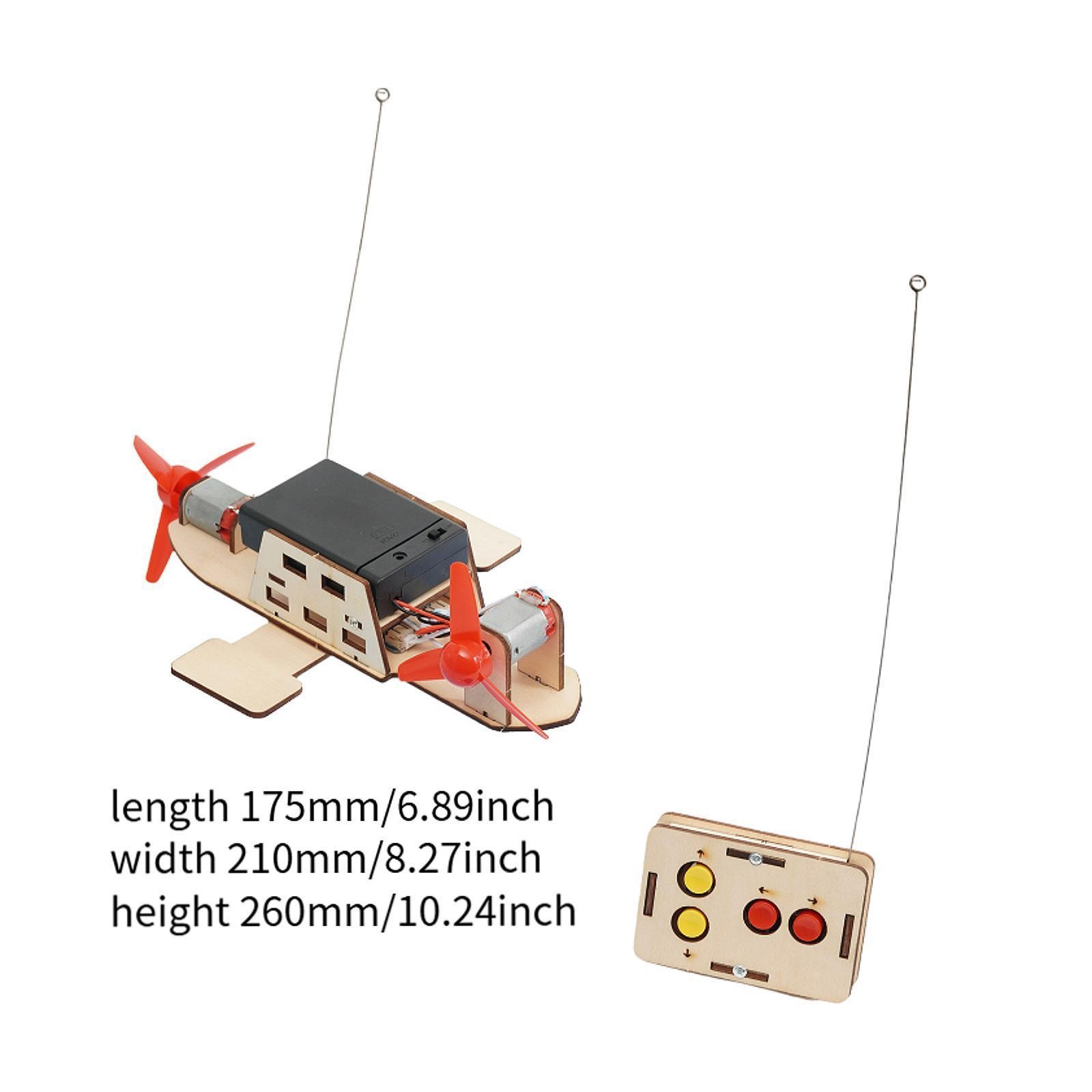 DIY RC Boat Kit Cordless Control Boat Educational Science Experiment Kit