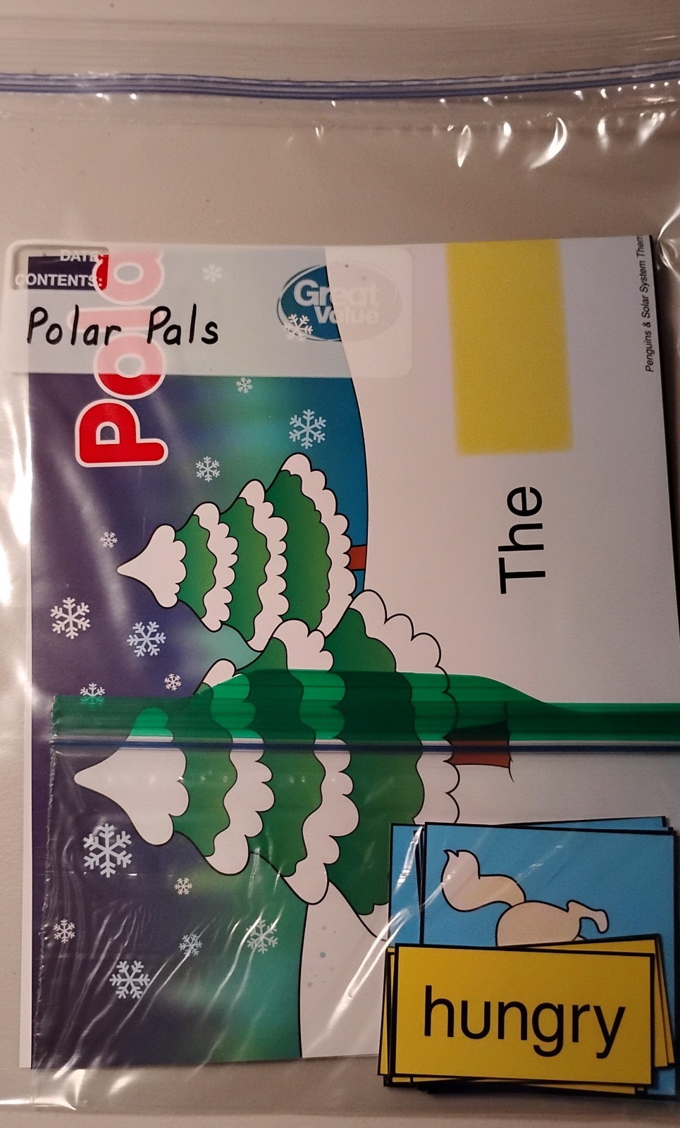 Education Center Theme Kits Penguins/ Solar System for Gr. 1-Laminated /LikeNew!