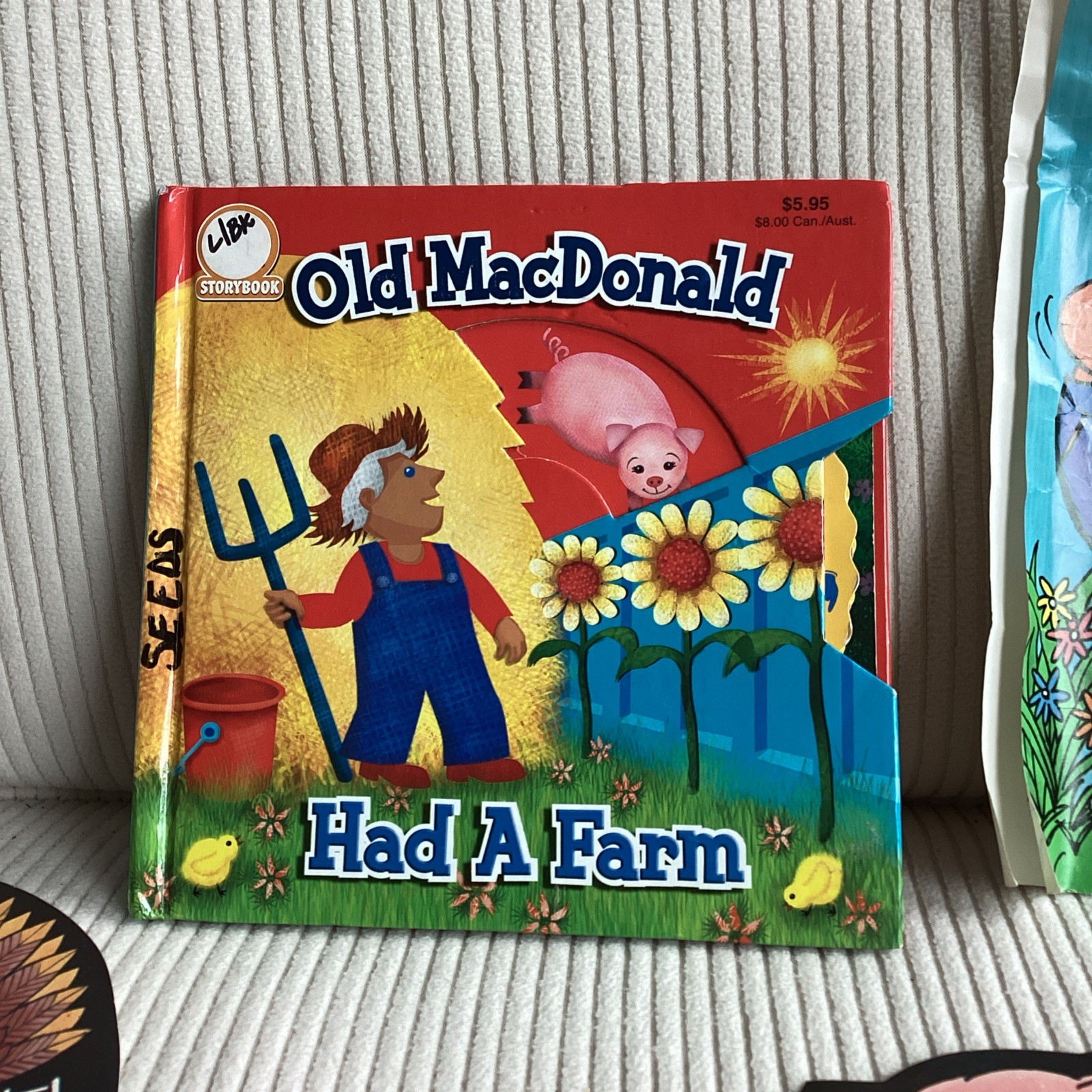 Vtg Old Macdonald Had A Farm Felt Board Story Figures Animals Educational Music