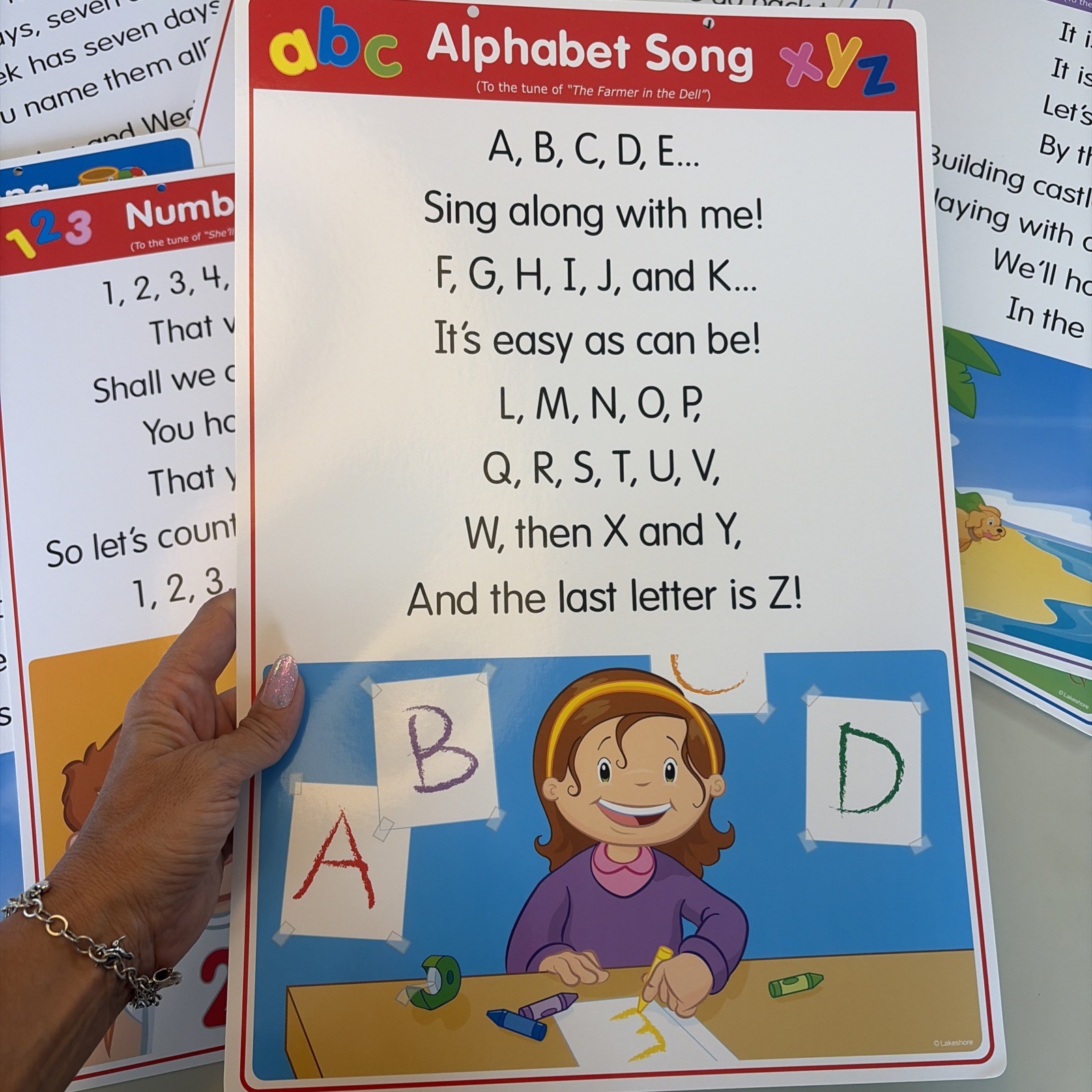 Lakeshore Learning Circle Time Song Poster Pack Classroom 20 Posters