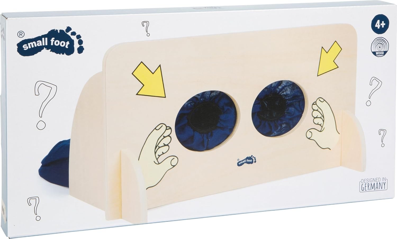 small foot 6570 Sensual game “Feel wall” made of wood, educational game to feel