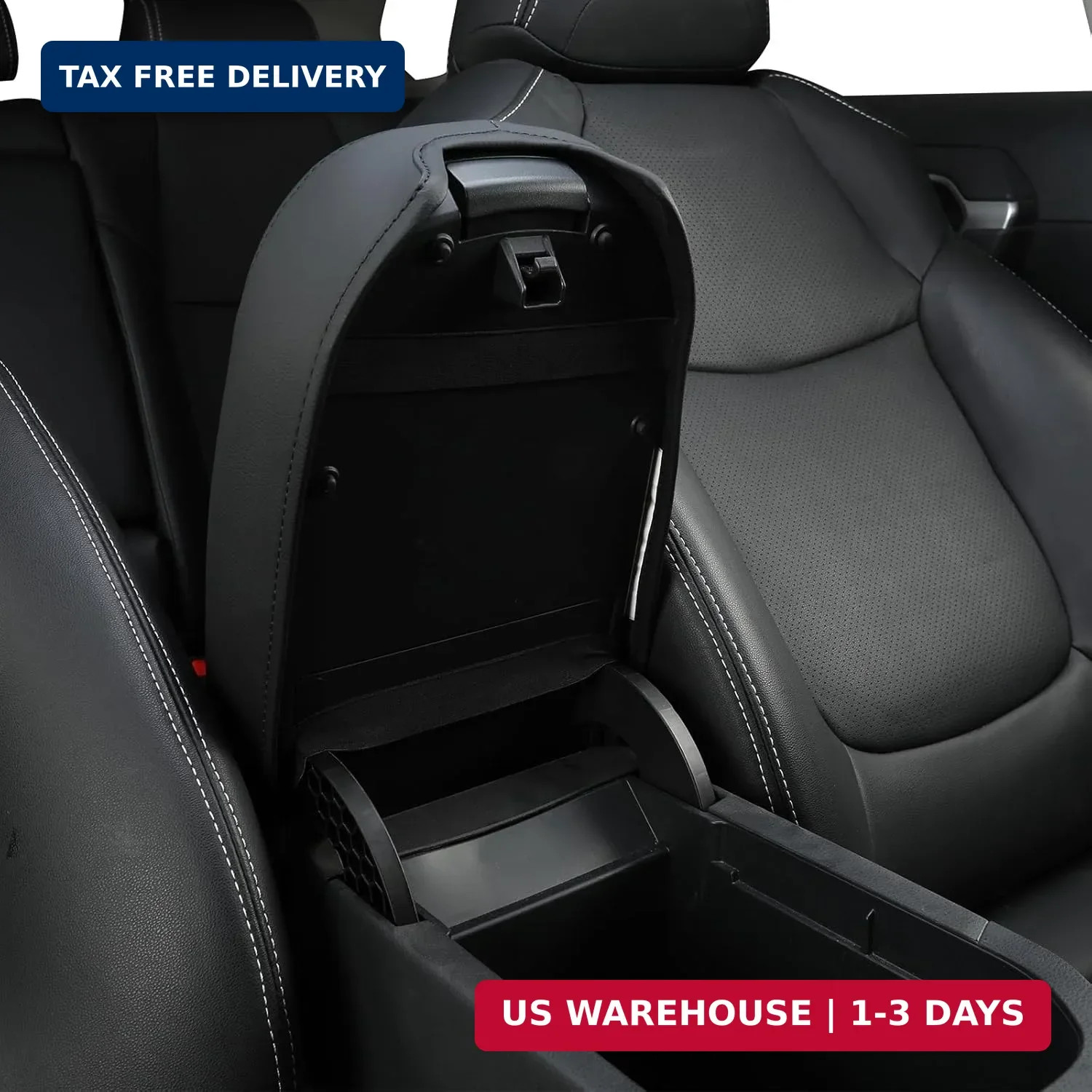 GIANT PANDA Custom Fit Car Center Console Armrest Cover for Toyota RAV4 2019 202
