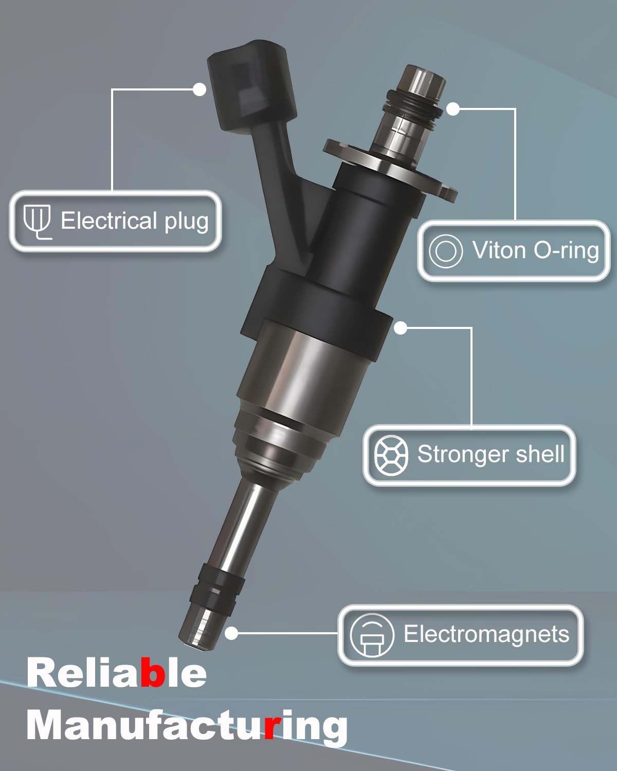 Chevy Silverado 2014-2018 2500 Fuel Injector Compatible for 1500 Cheyenne Sub