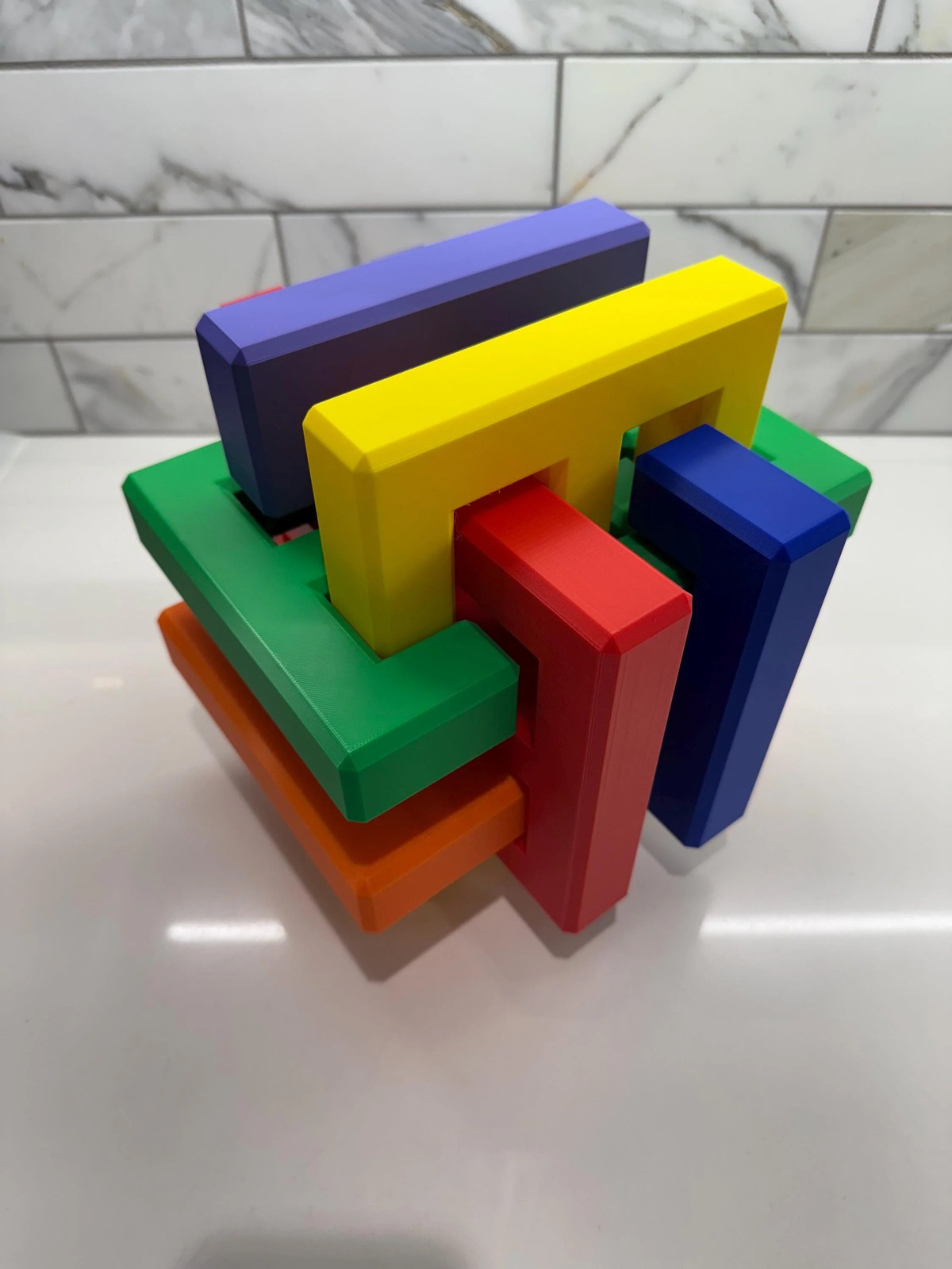Gordian Knot Puzzle – Very Difficult – High Quality 3D Print, Unique Gift & Art
