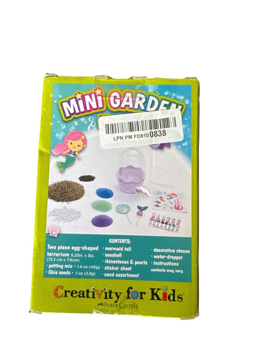 Mini Garden Mermaid Terrarium Creativity for Kids Faber Castell Best Toy Award