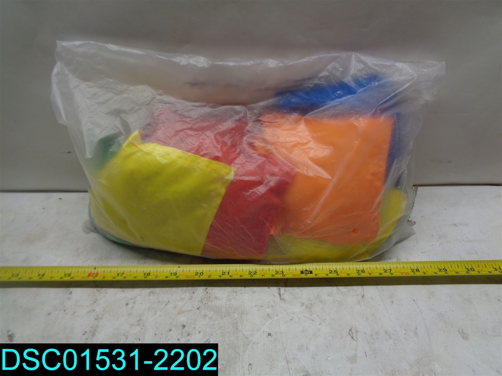 Qty = 12: Multi Colored Beanbags 4″ Square P/N CBB