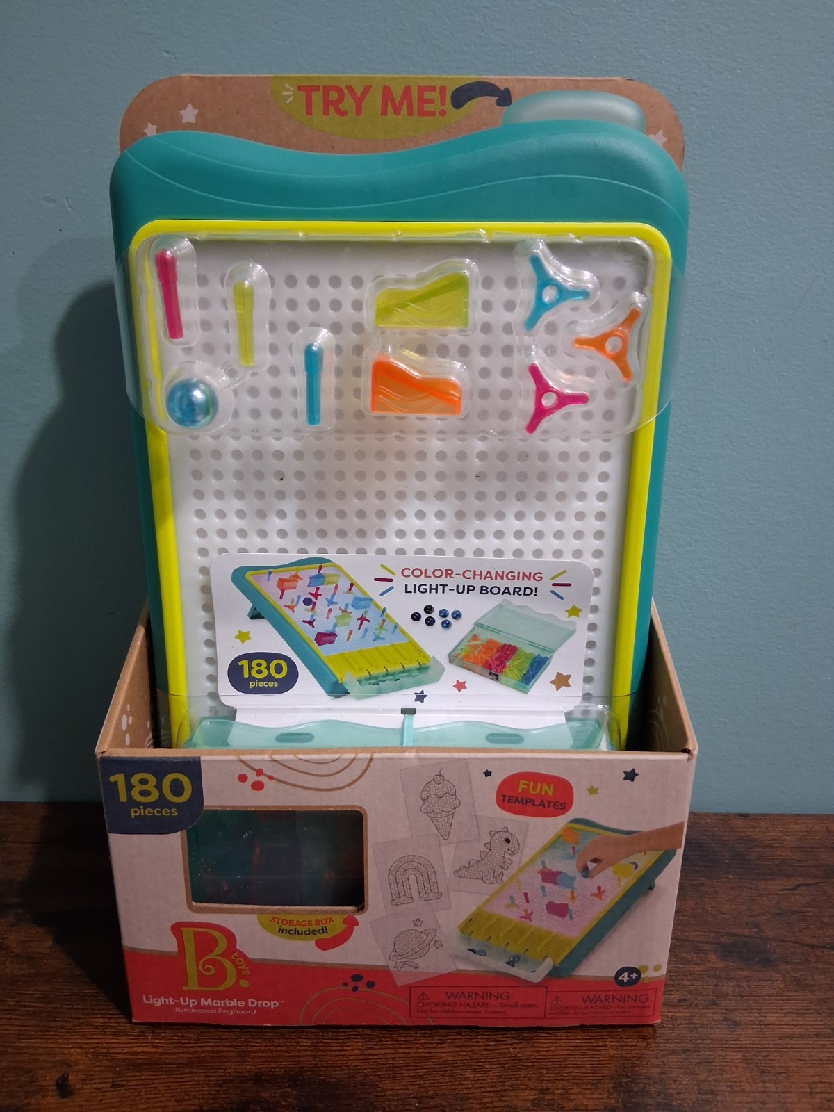 Btoys light up marble drop – illuminated pegboard 4 years up