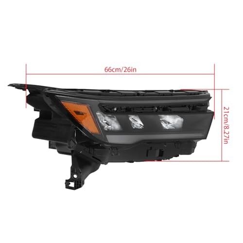 23-25 Honda Pilot LED Headlight Black Right Passenger 33100T90A01 1PC Headlight