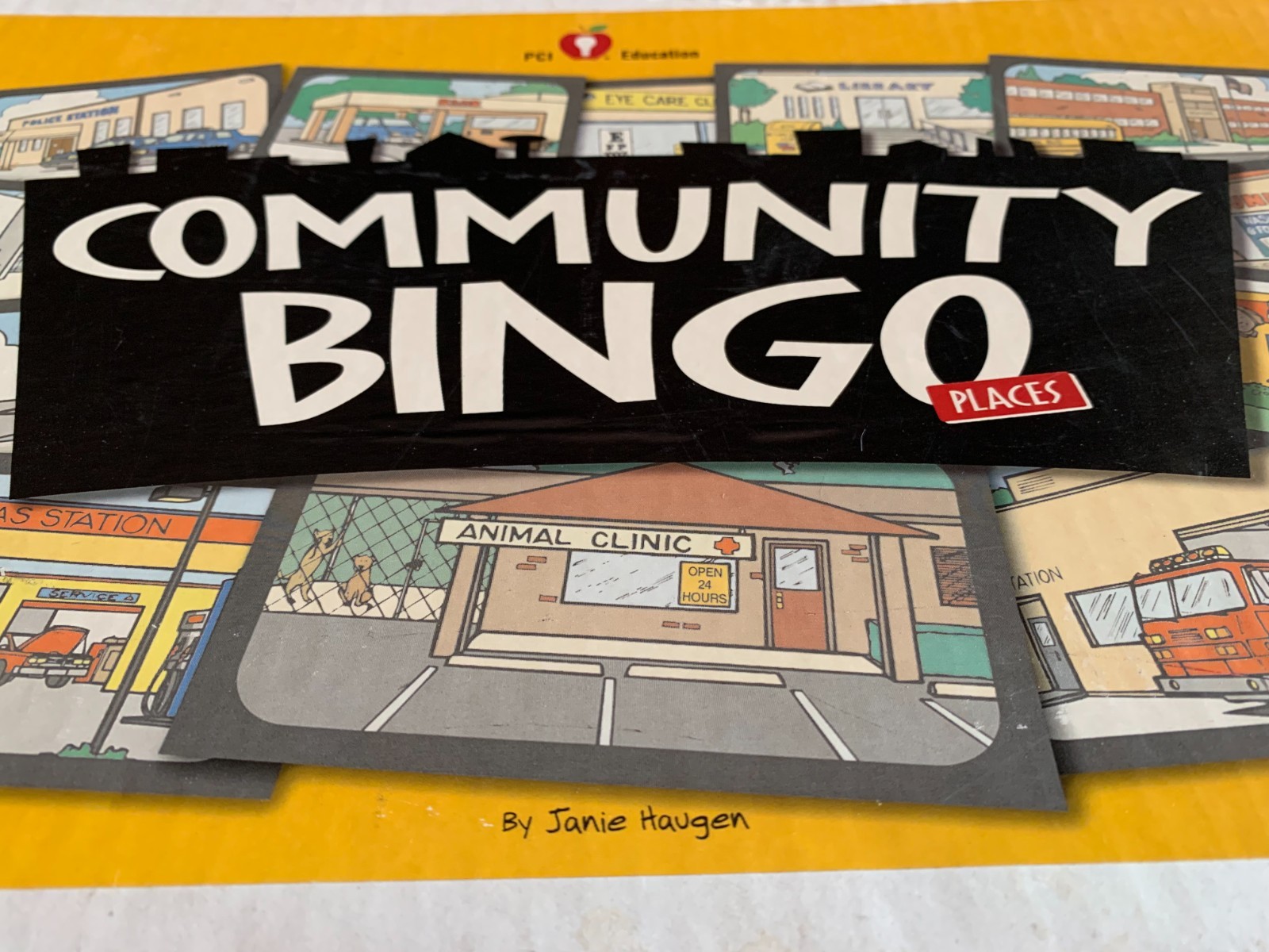 Rare PCI Education Community Bingo Places Game by Janie Haugen | Special Ed