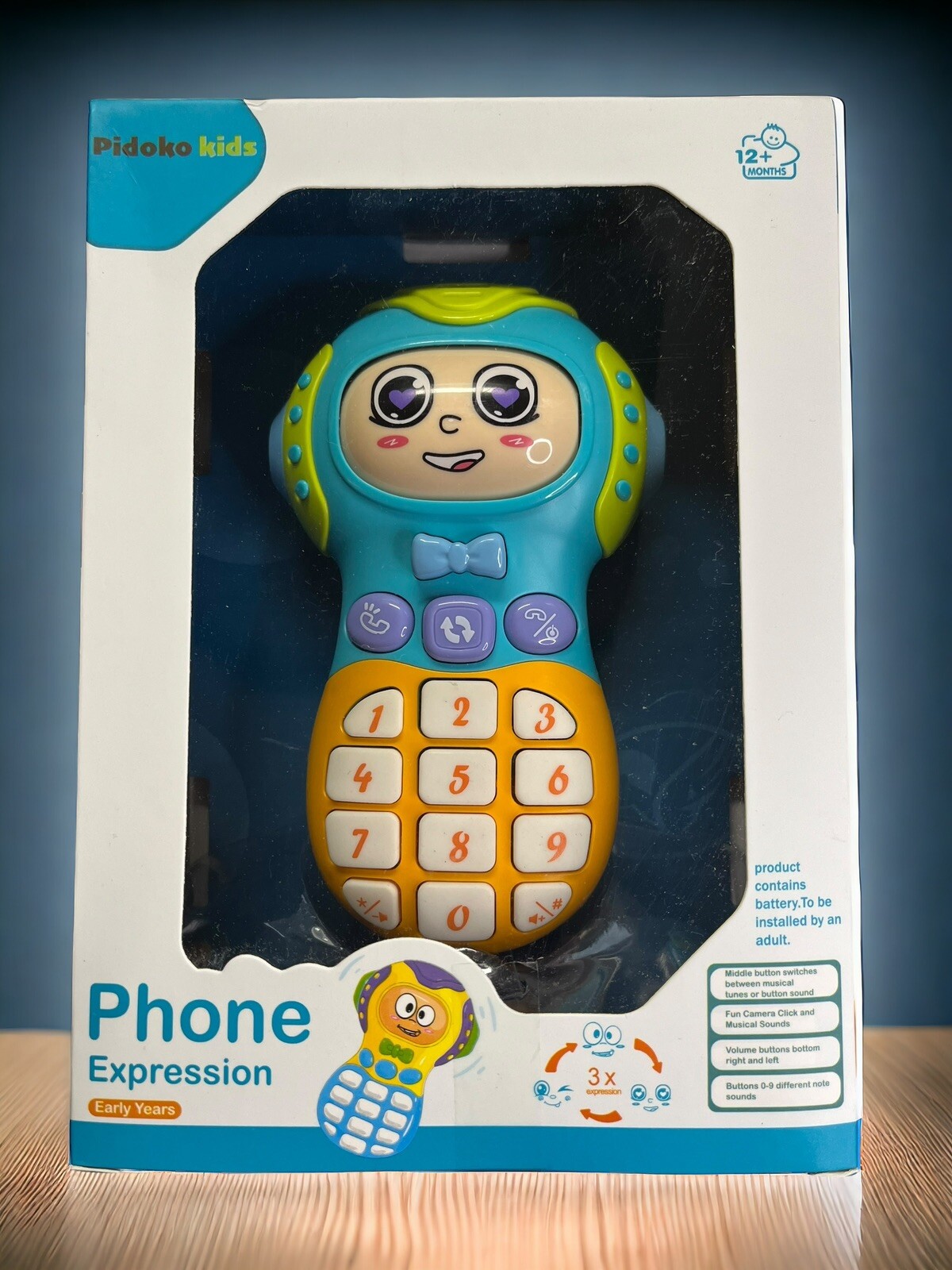 KEINXS Pidoko Kids toy Mobile Phone Face Changeable Phone Expression New