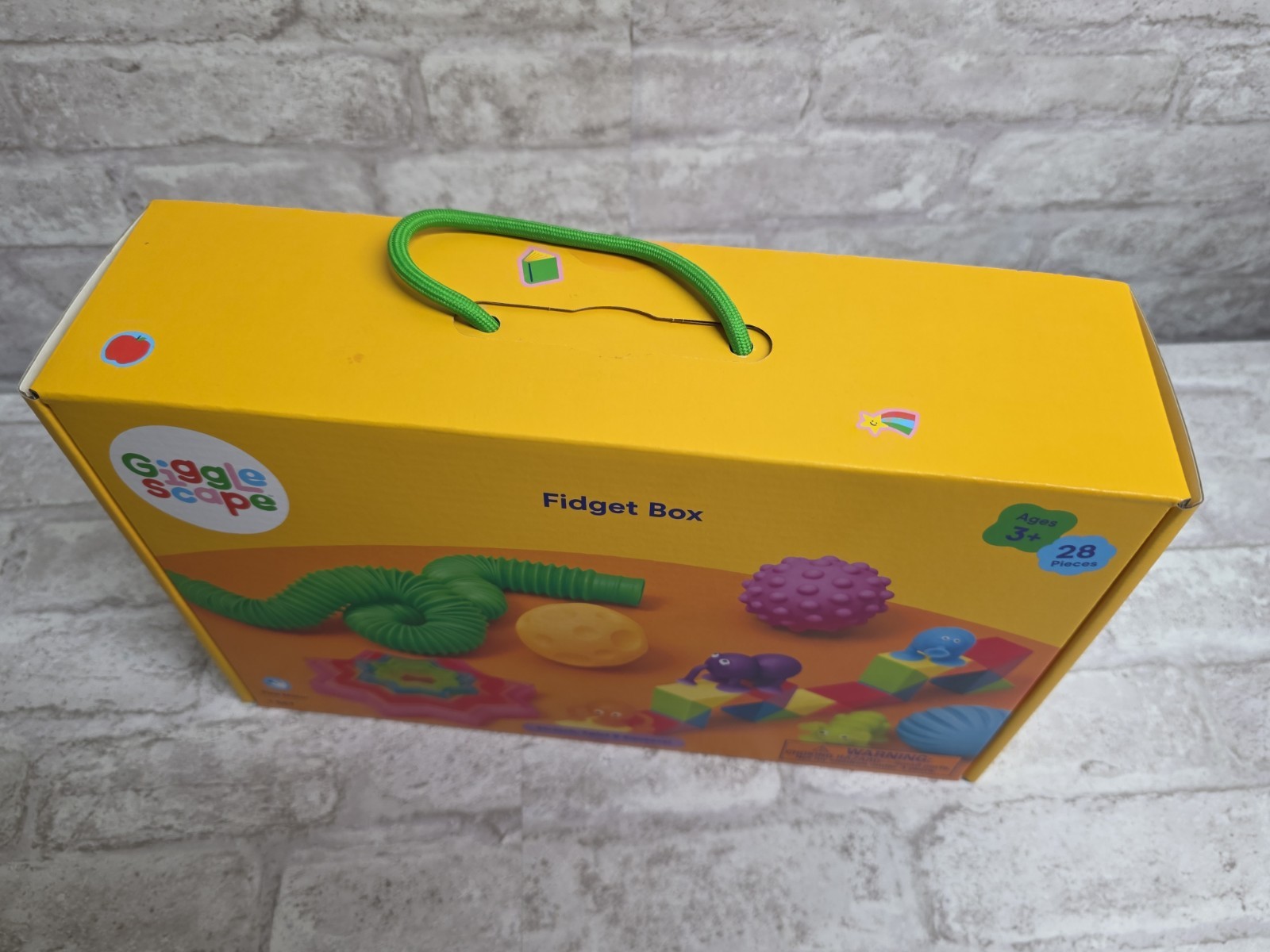 GiggleScape Fidget Box 28-Piece Set Stretch Twist & Squeeze 28 Pcs For Ages 3+