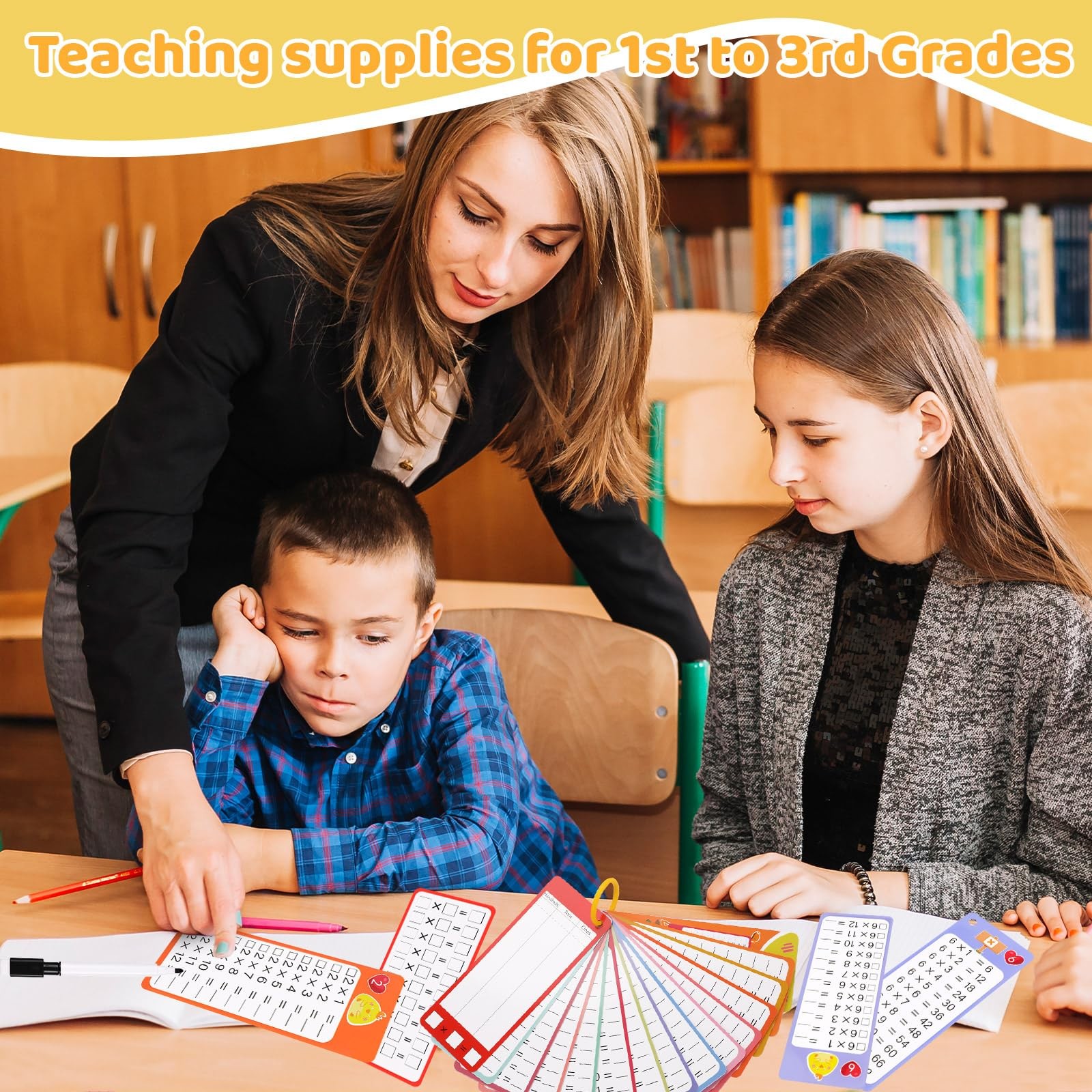 15Pcs Multiplication Flash Cards 012, Time Table Flash Cards Chart with 2 Dry…