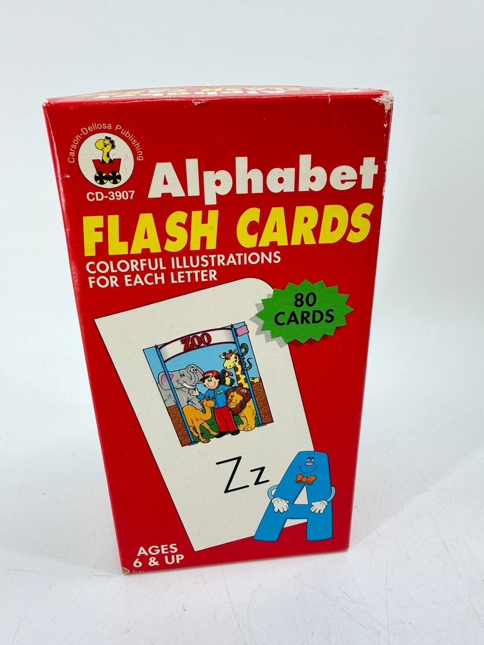 Carson Dellosa Alphabet Flash Cards 80 Cards Ages 6+ Educational Learning New