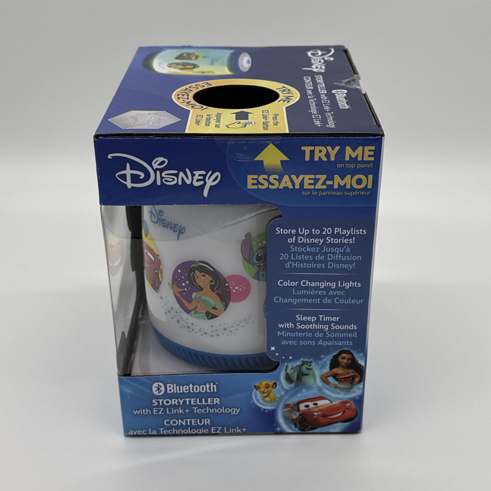 eKids Disney Bluetooth Storyteller – With EZ Link, Night Light, Bedtime Stories