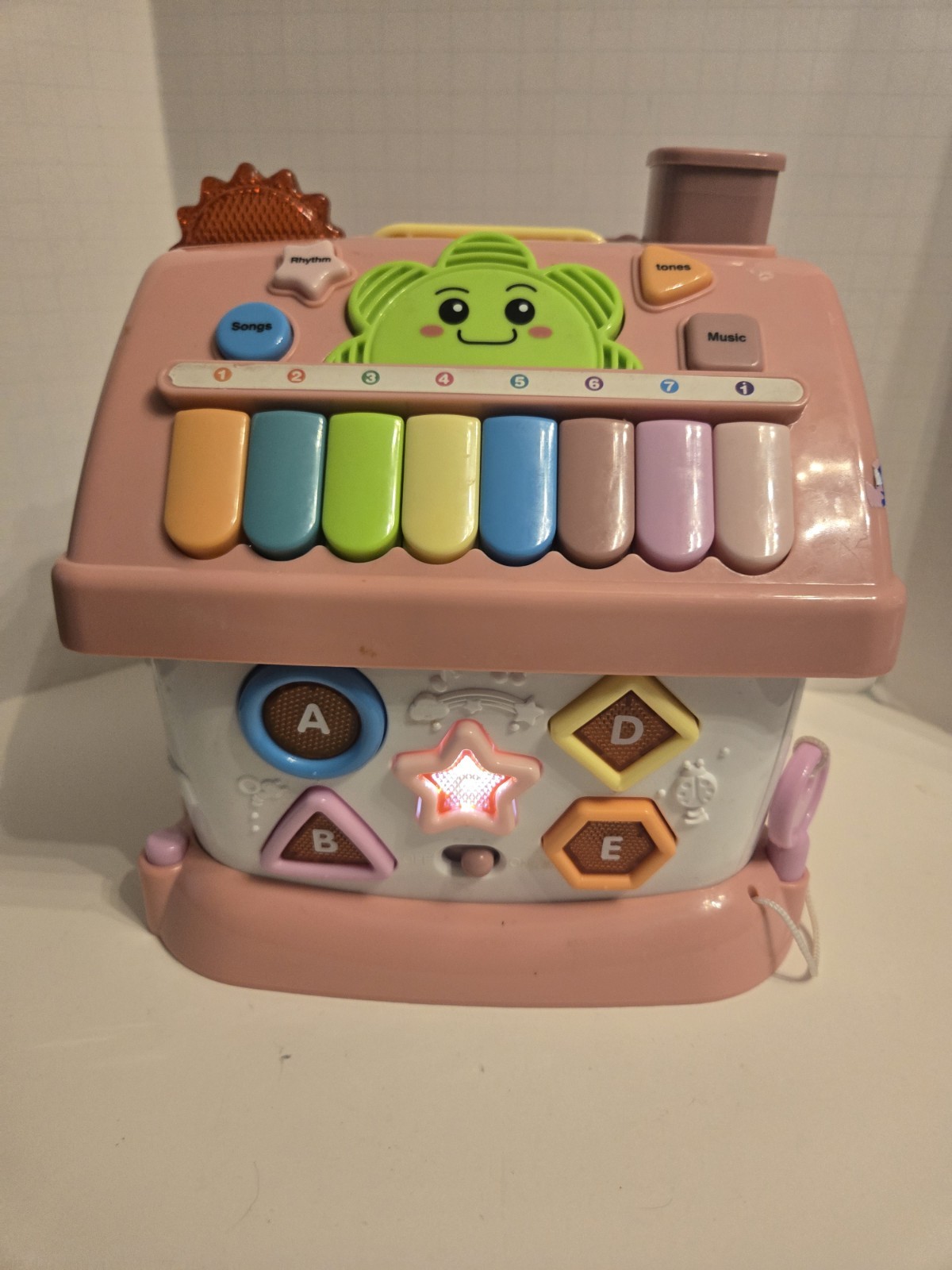 Interactive Toy House Number Pad Abacus Busy Board Learning 9″ No Phone ..Video
