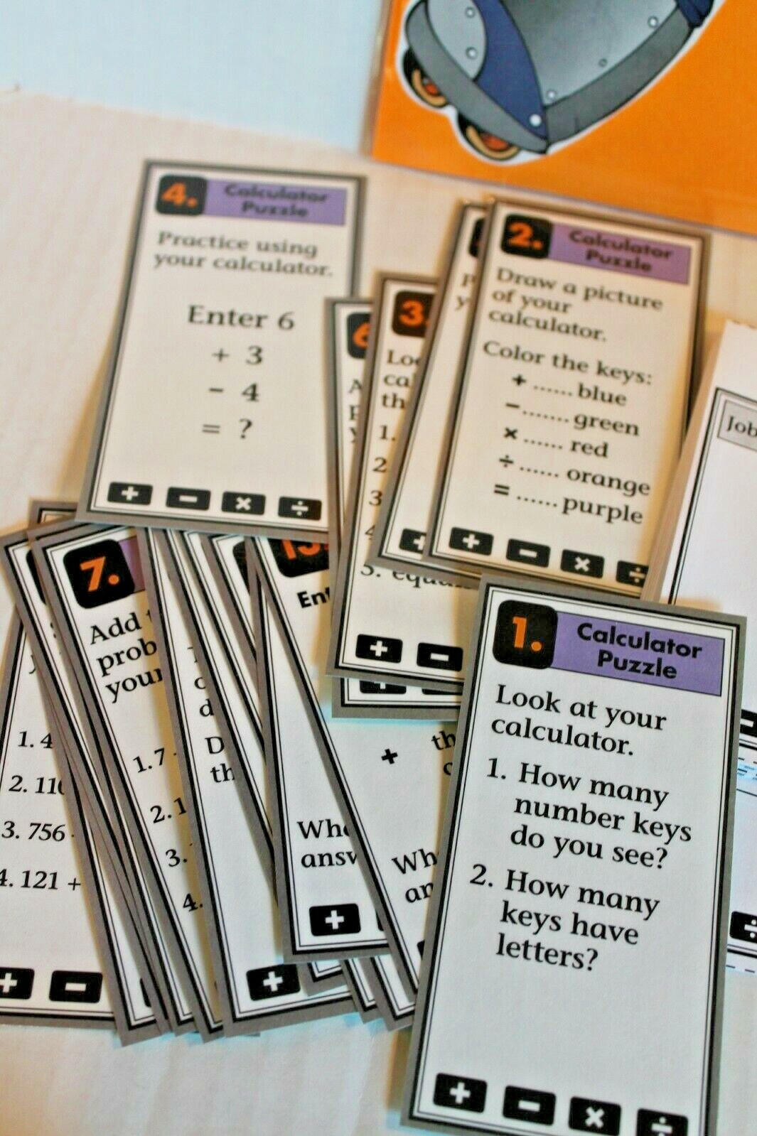 Super Calculator Kid Math Center Activity Grades 3-4 NEW