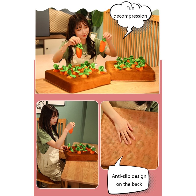 Realistic Vegetable Toy Plugging Soft Toy Carrot for Doll for Children Recogniti