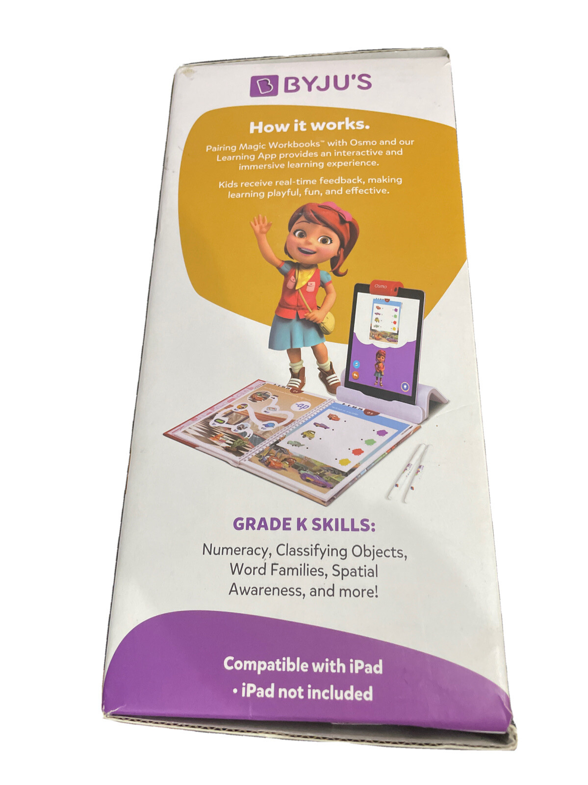Osmo – BYJUS Learning Kit: Disney, Grade K, Essential Edition – White* New Open*