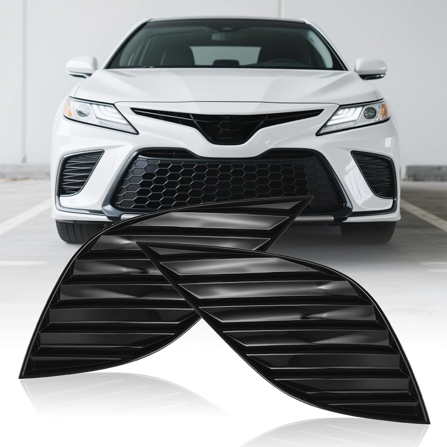 2 Pcs Toyota Front Fog Light Cover 81481 06180 Replacement Housing Bezel