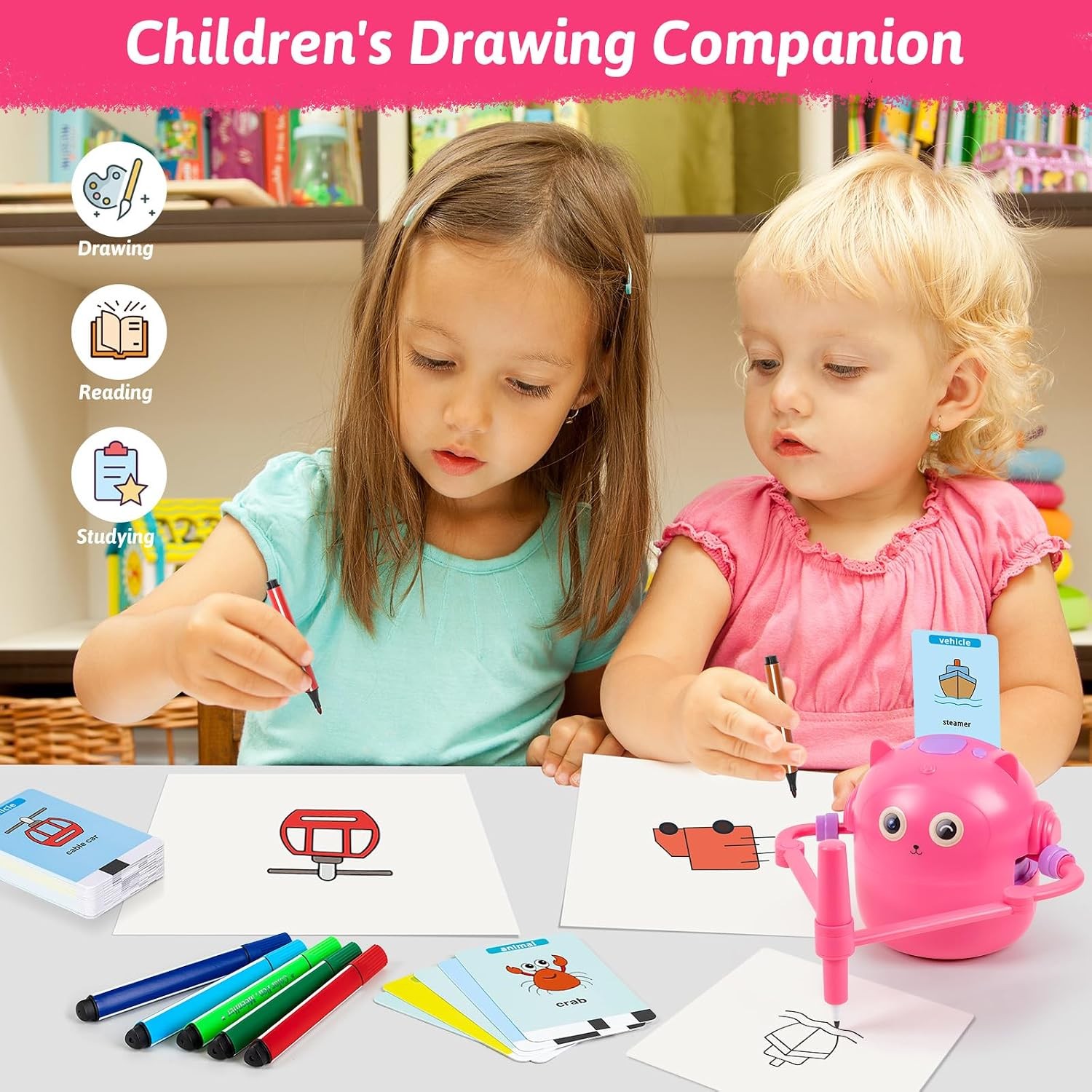 Drawing Robot Kids Drawing Robot Kids 6 7 8 9 10 11 12 Year Old Doodle Bot Toy