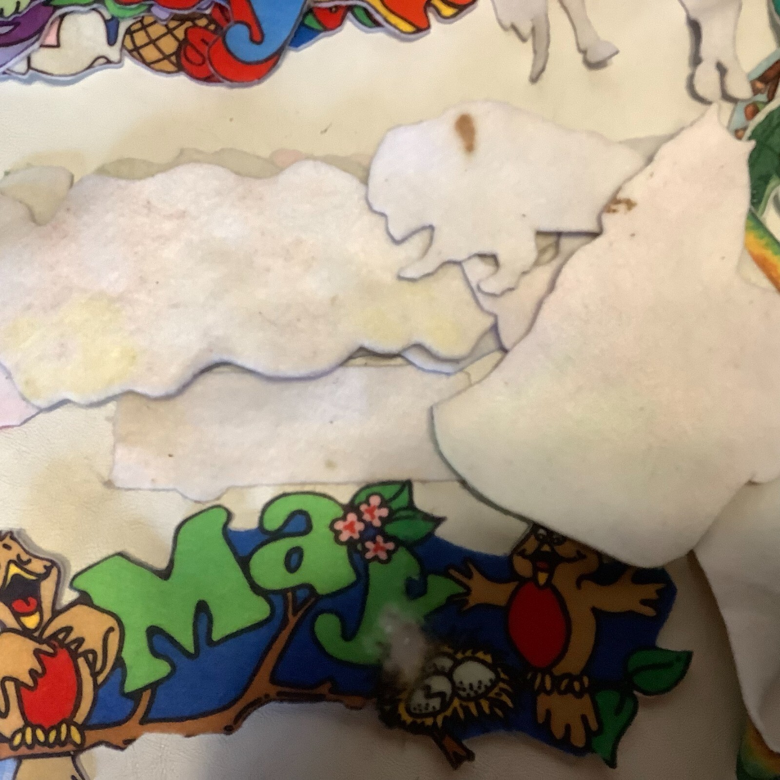 Large Lot of Bible Religious Children Story Flannel Graph Animals