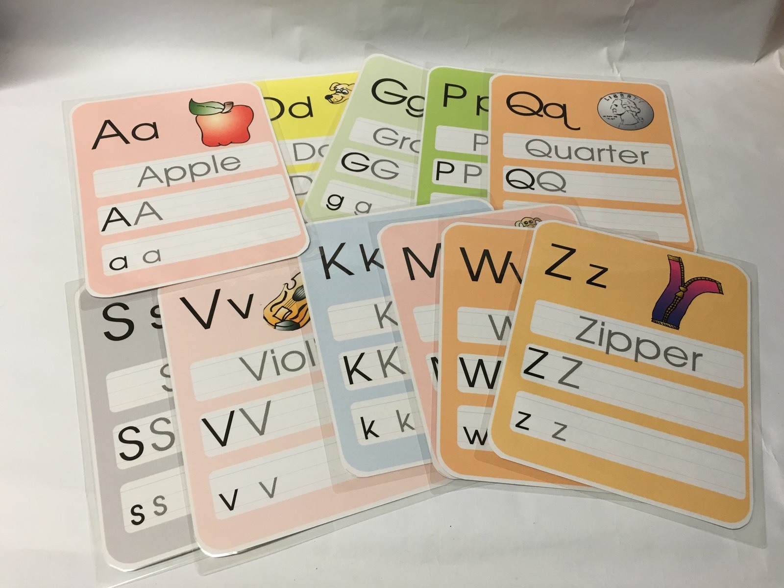 Wipe N Write Alphabet Cards – 13 Laminated Card – Pre-school- Kindergarten