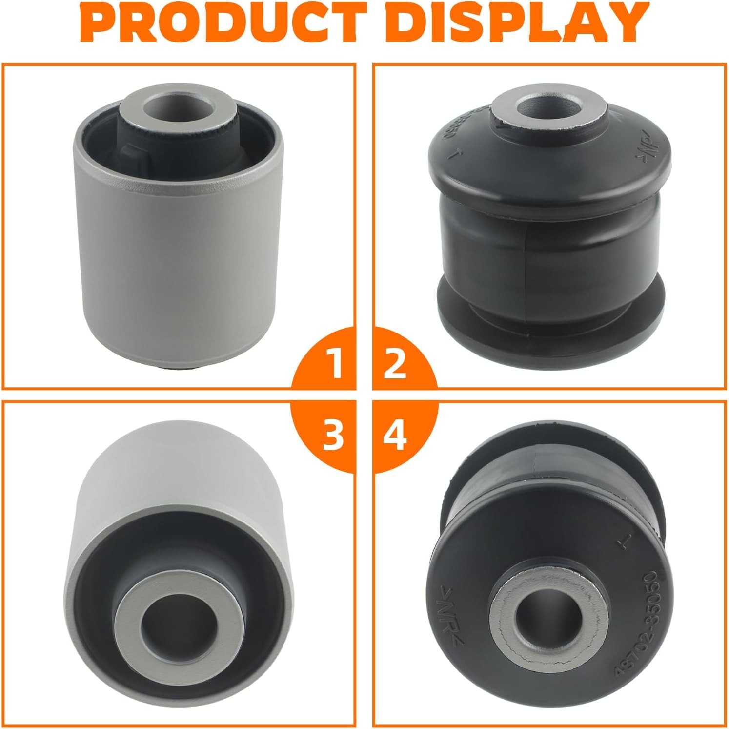 10PCS Rear Arm Bushing & Rear Lateral Upper Lower Arm Bushing Kit Fit for Toyota