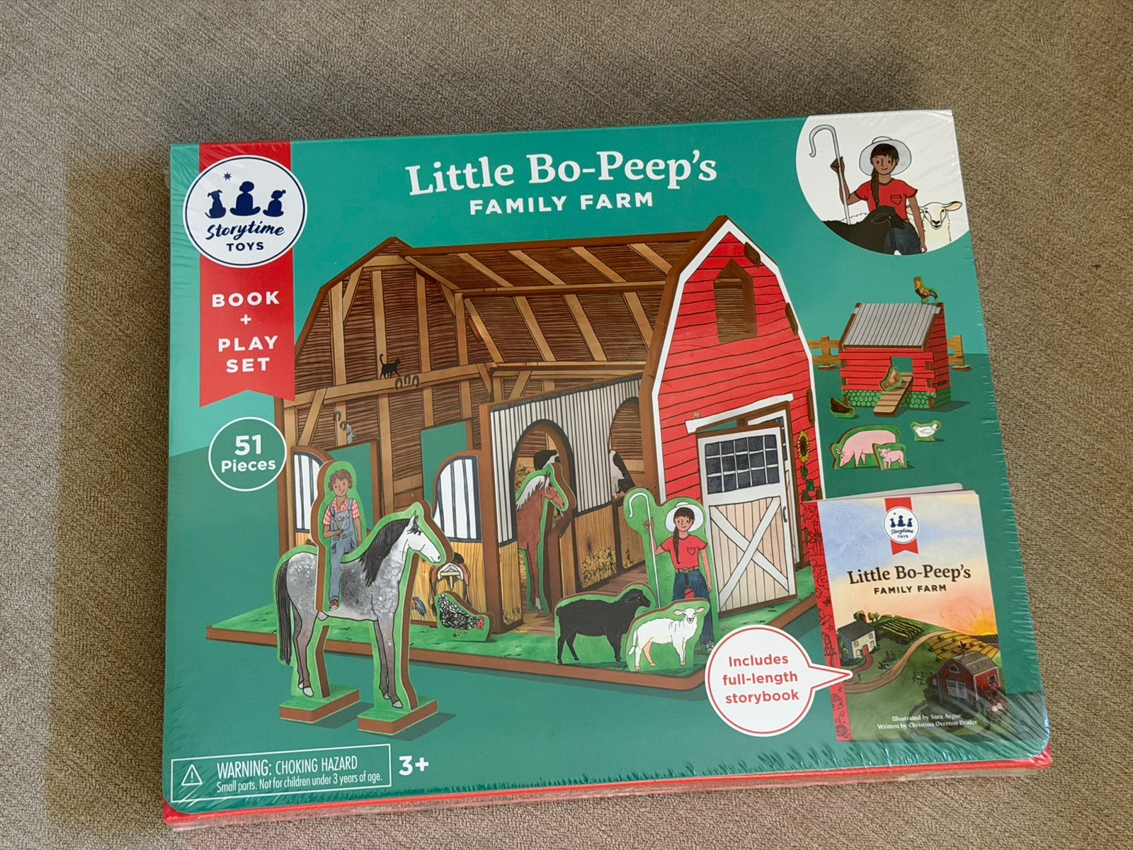 Story Time Toys Family Farm 3D Puzzle – Book and Toy Set – 3 in 1 – Build & Play