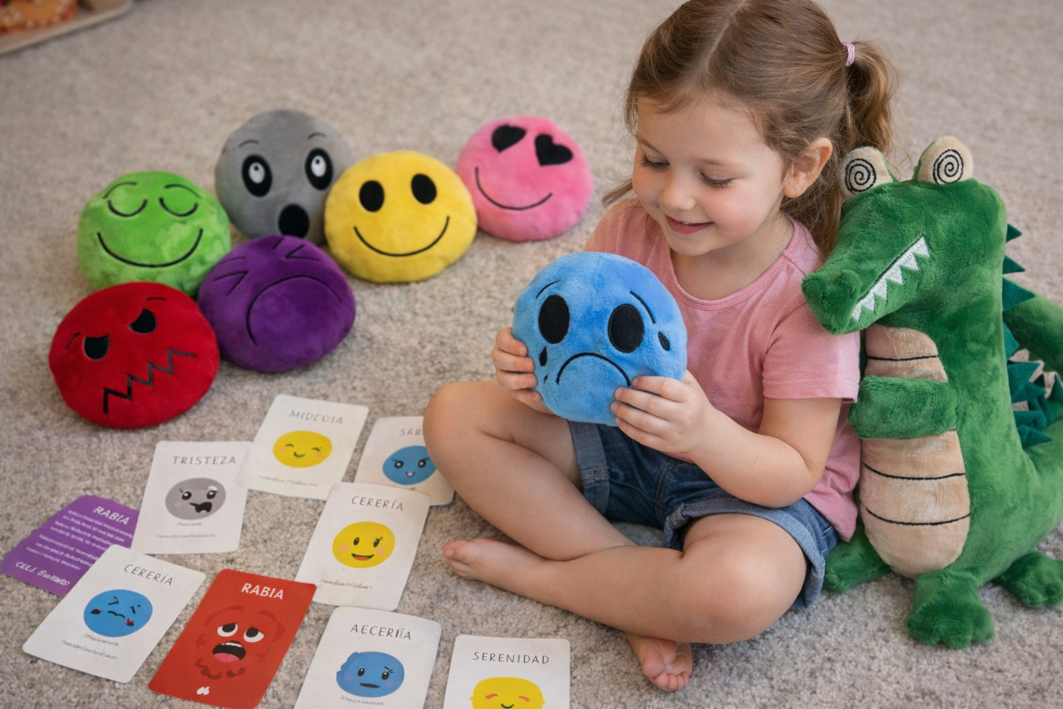 Carolina Molina Cocoguardian Plush Set + 7 Emotion Plush Faces + 20 Spanish Emot